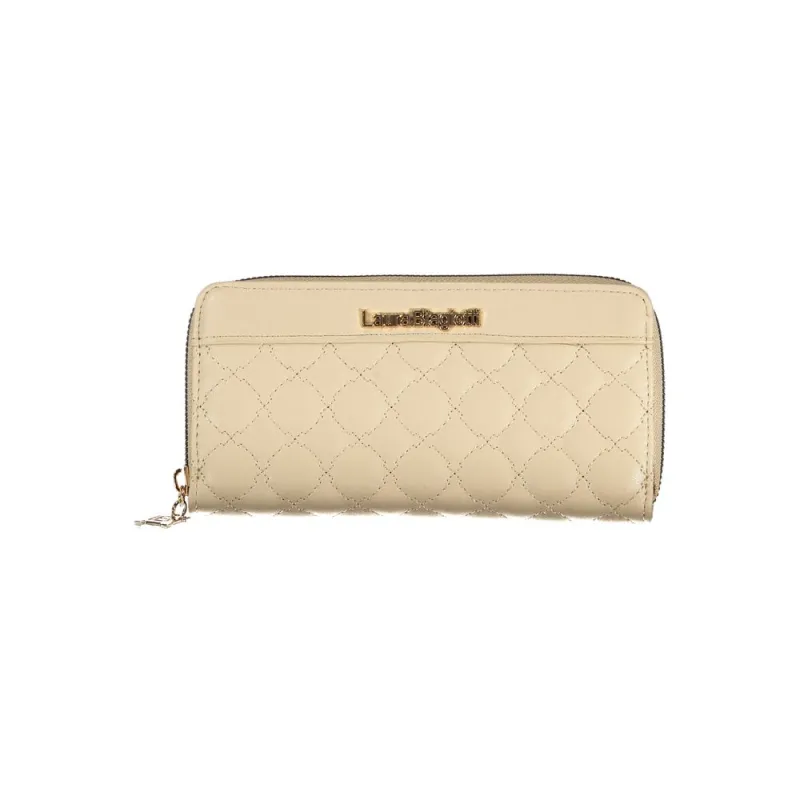 Laura Biagiotti Beige Polyethylene Women Wallet sold by Siebentaschen