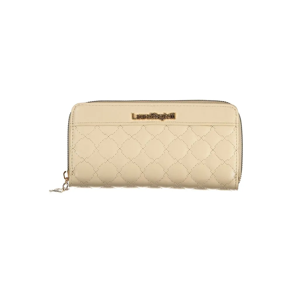 Laura Biagiotti Beige Polyethylene Women Wallet sold by Siebentaschen