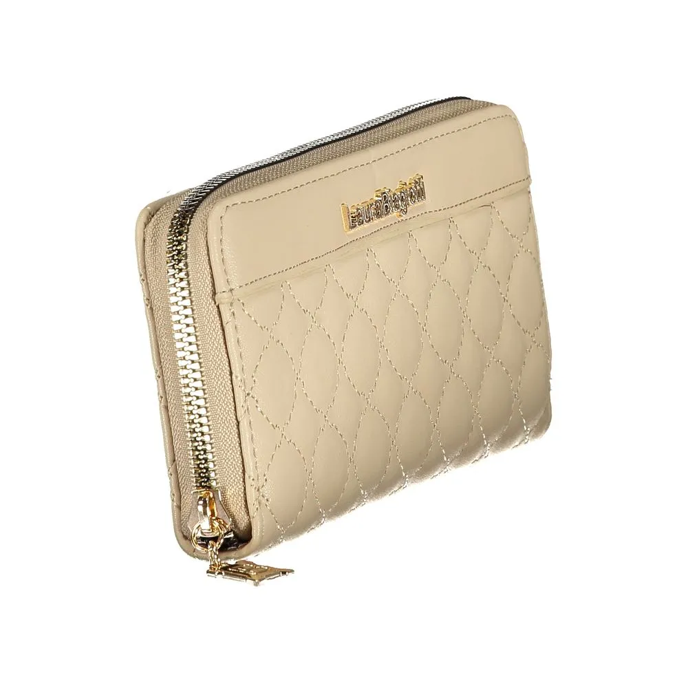 Laura Biagiotti Beige Polyethylene Women Wallet sold by Siebentaschen product image thumbnail 3