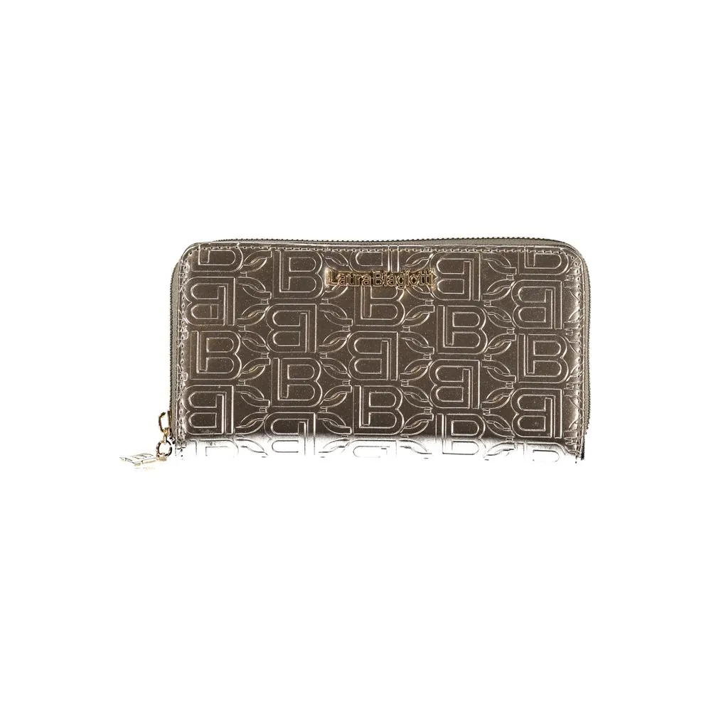 Laura Biagiotti Gray Polyethylene Women Wallet sold by Siebentaschen