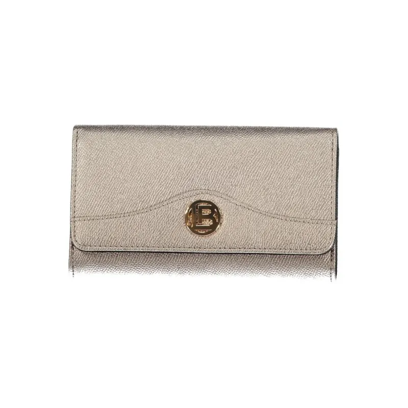 Laura Biagiotti Gray Polyethylene Women Wallet sold by Siebentaschen
