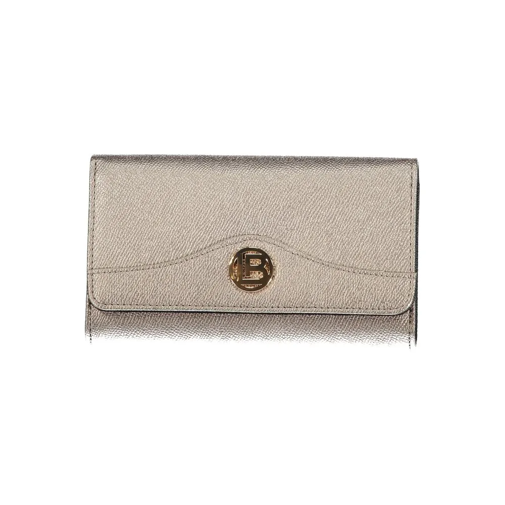 Laura Biagiotti Gray Polyethylene Women Wallet sold by Siebentaschen