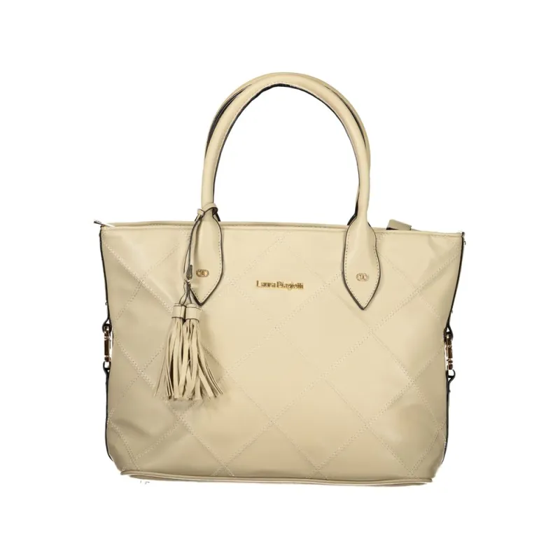 Laura Biagiotti Beige PVC Women Handbag sold by Siebentaschen