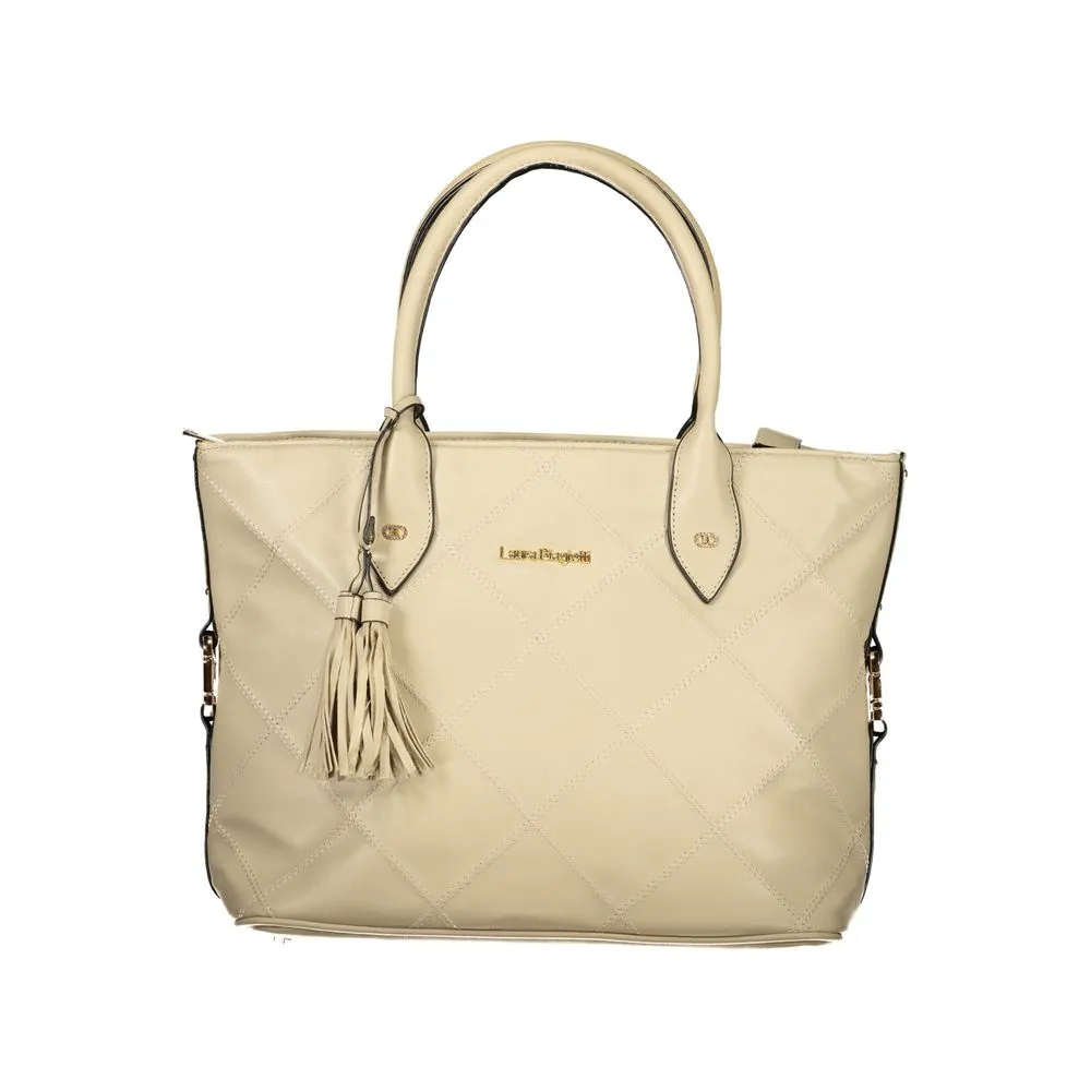 Laura Biagiotti Beige PVC Women Handbag sold by Siebentaschen