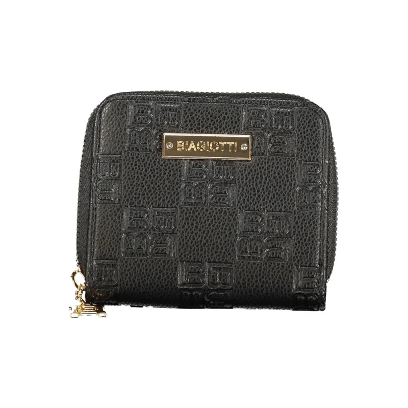 Laura Biagiotti Black Polyethylene Women Wallet sold by Siebentaschen