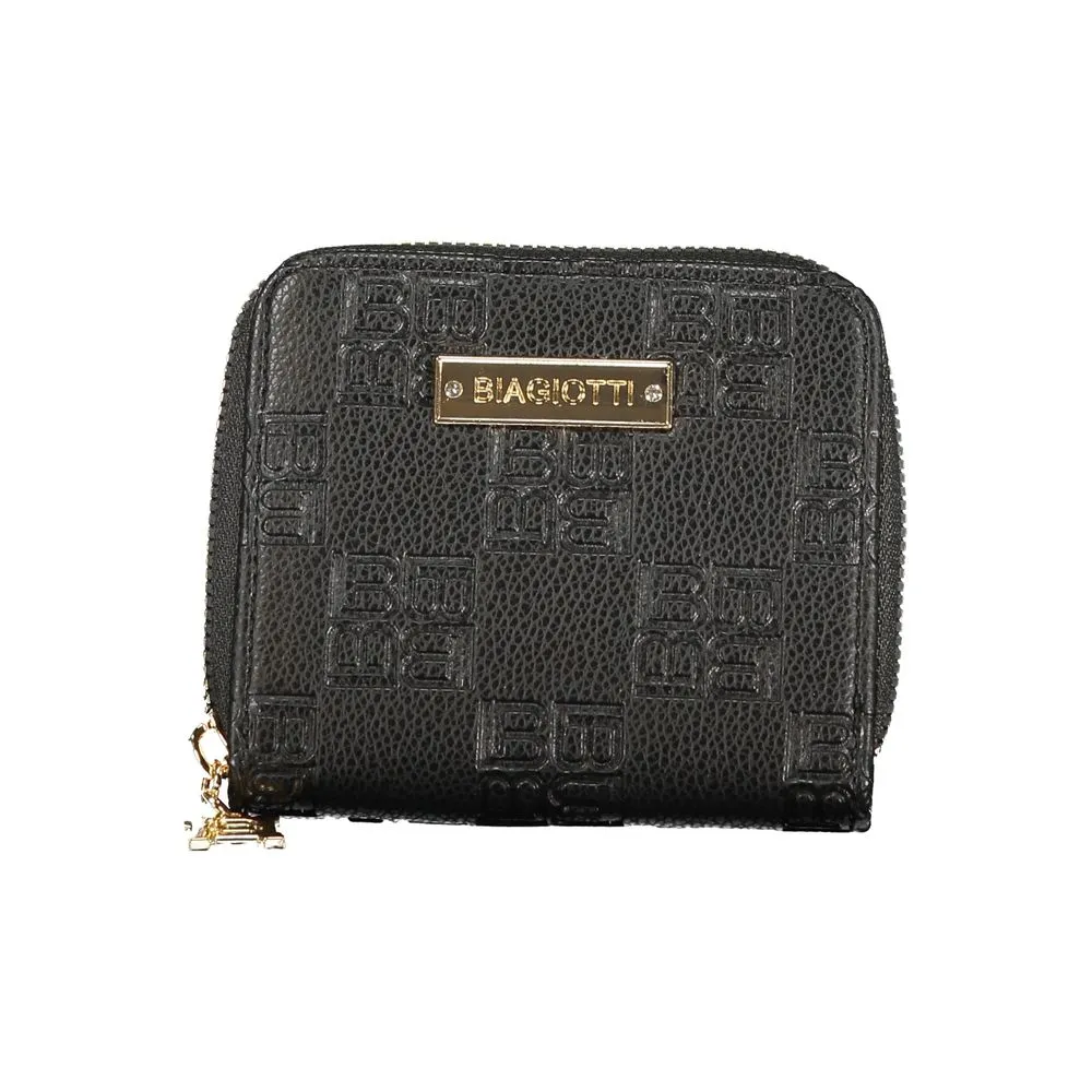 Laura Biagiotti Black Polyethylene Women Wallet sold by Siebentaschen