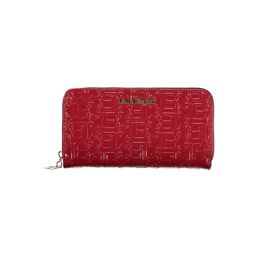 Laura Biagiotti Red Polyethylene Women Wallet sold by Siebentaschen