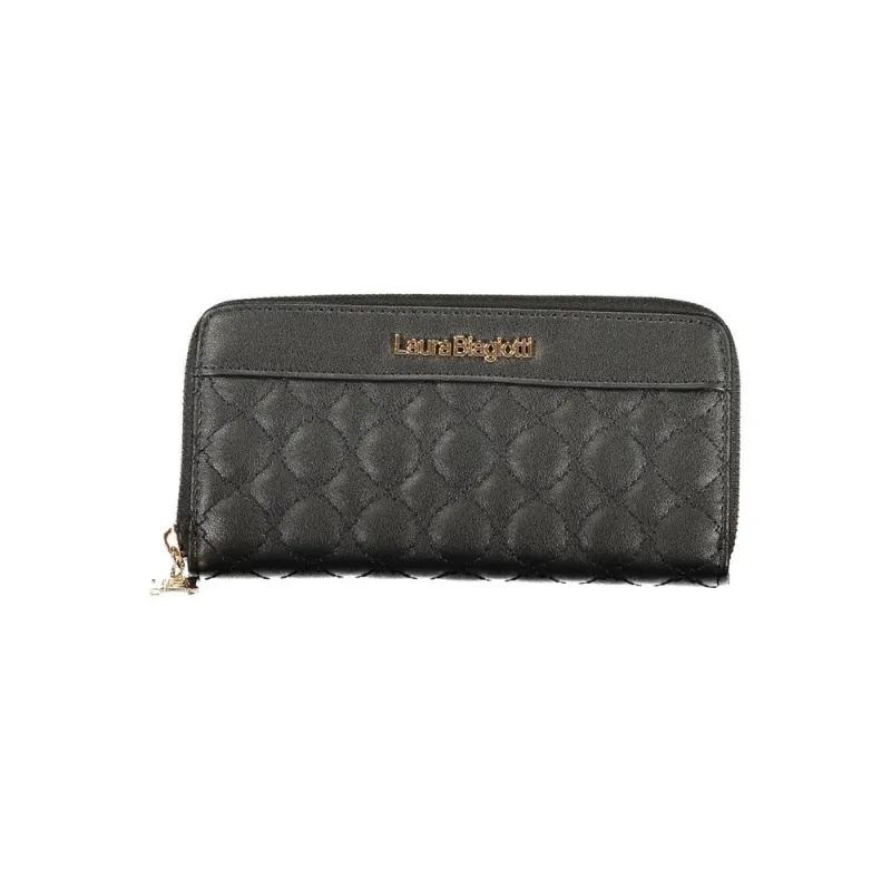Laura Biagiotti Black Polyethylene Women Wallet sold by Siebentaschen