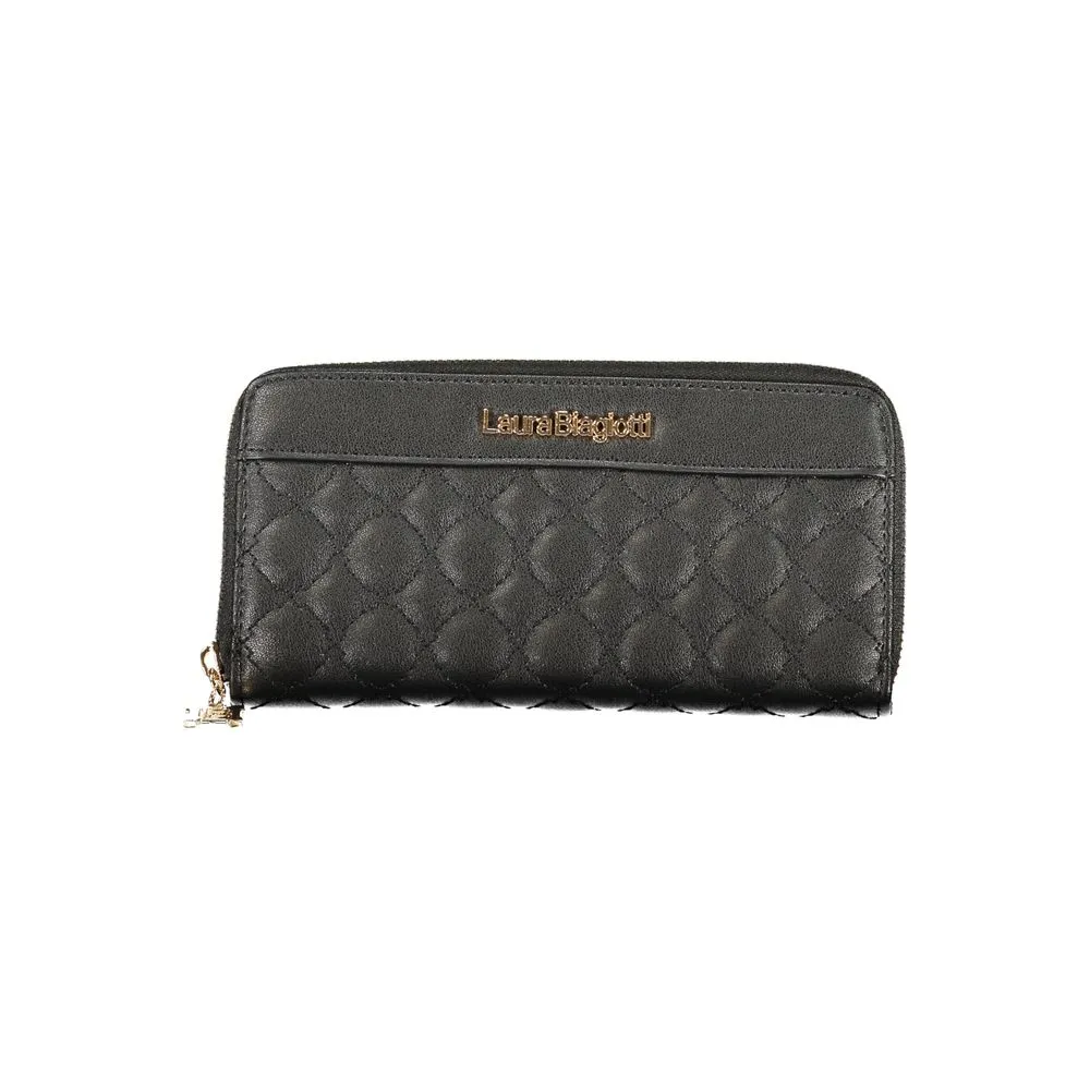 Laura Biagiotti Black Polyethylene Women Wallet sold by Siebentaschen