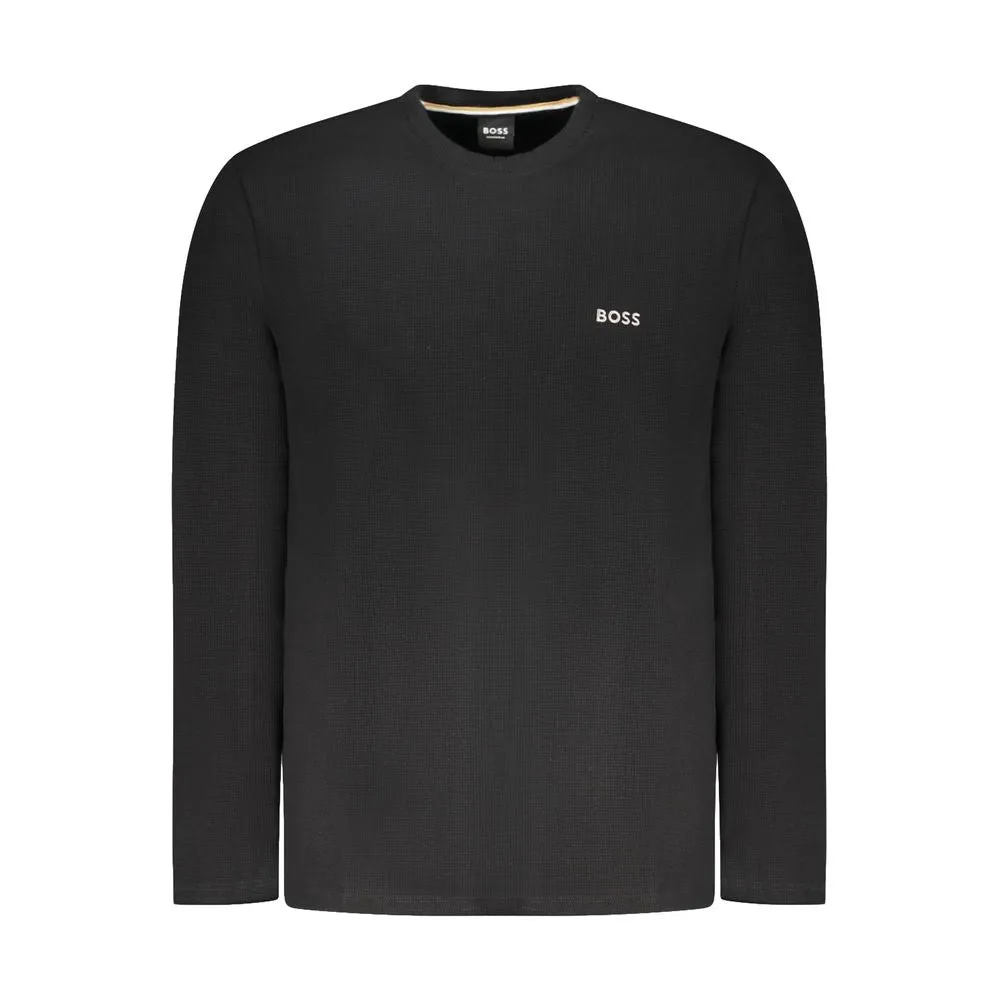 Hugo Boss Black Cotton Men Sweater sold by Siebentaschen
