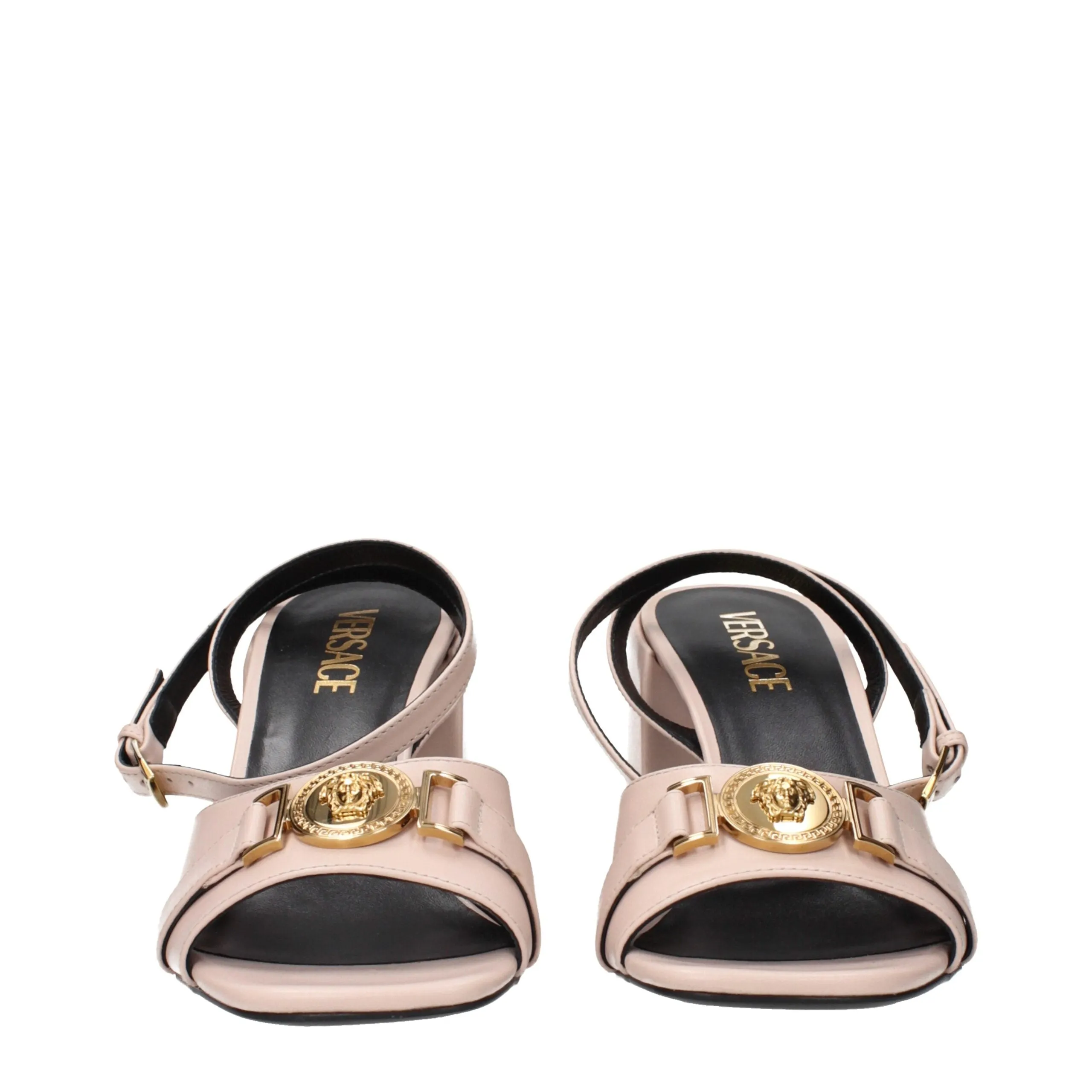 Versace Pink Leather Platform Sandals sold by Siebentaschen product image thumbnail 3