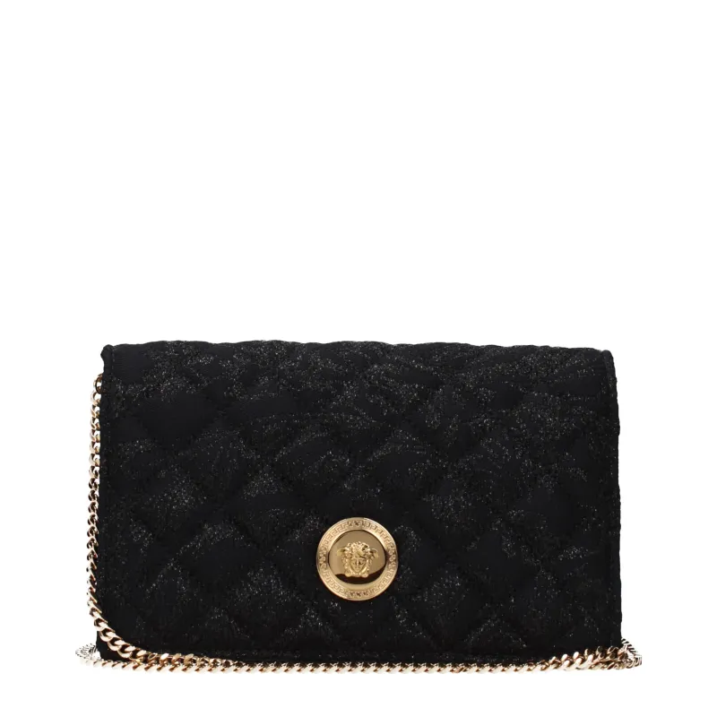Versace Black Fabric Clutch Bag sold by Siebentaschen