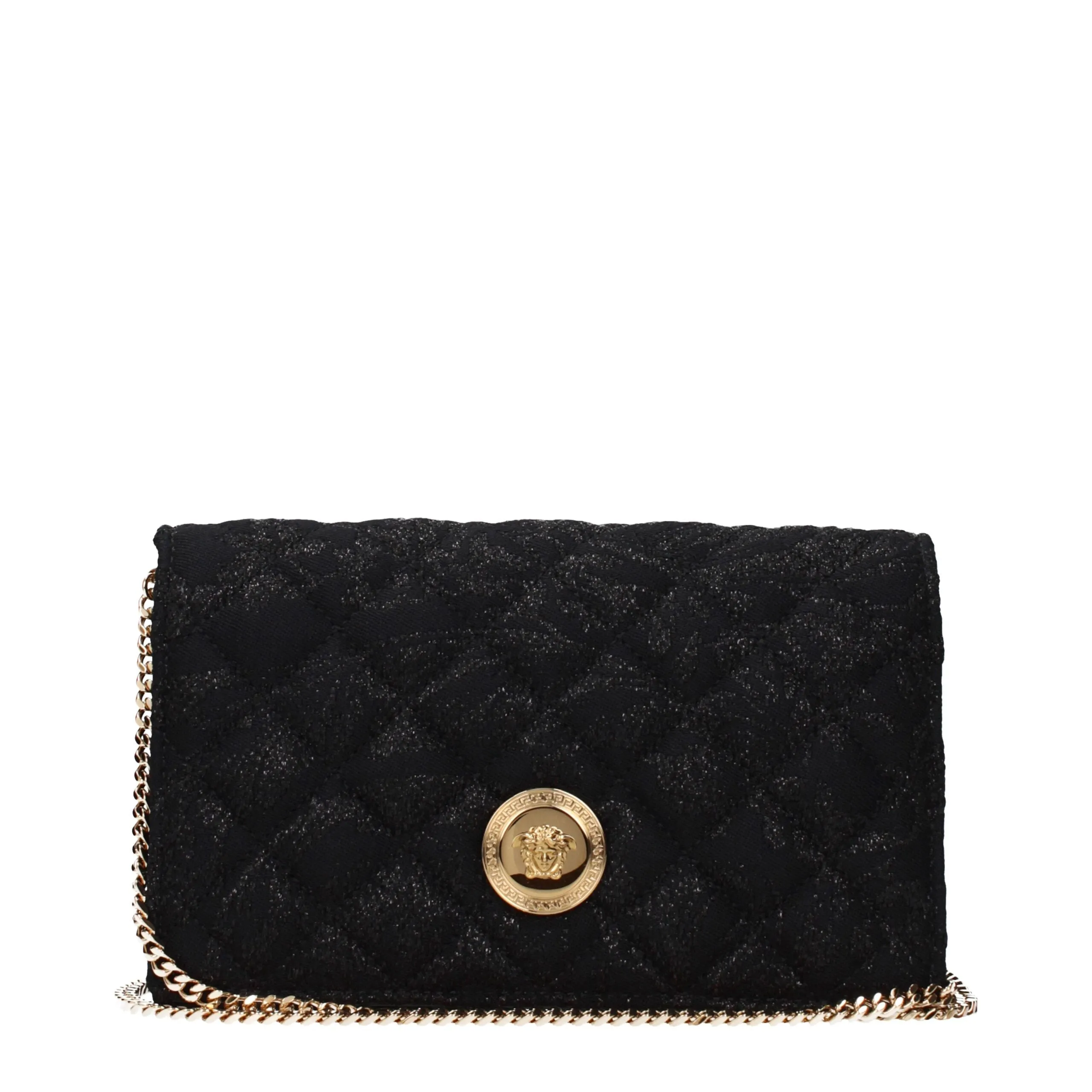 Versace Black Fabric Clutch Bag sold by Siebentaschen