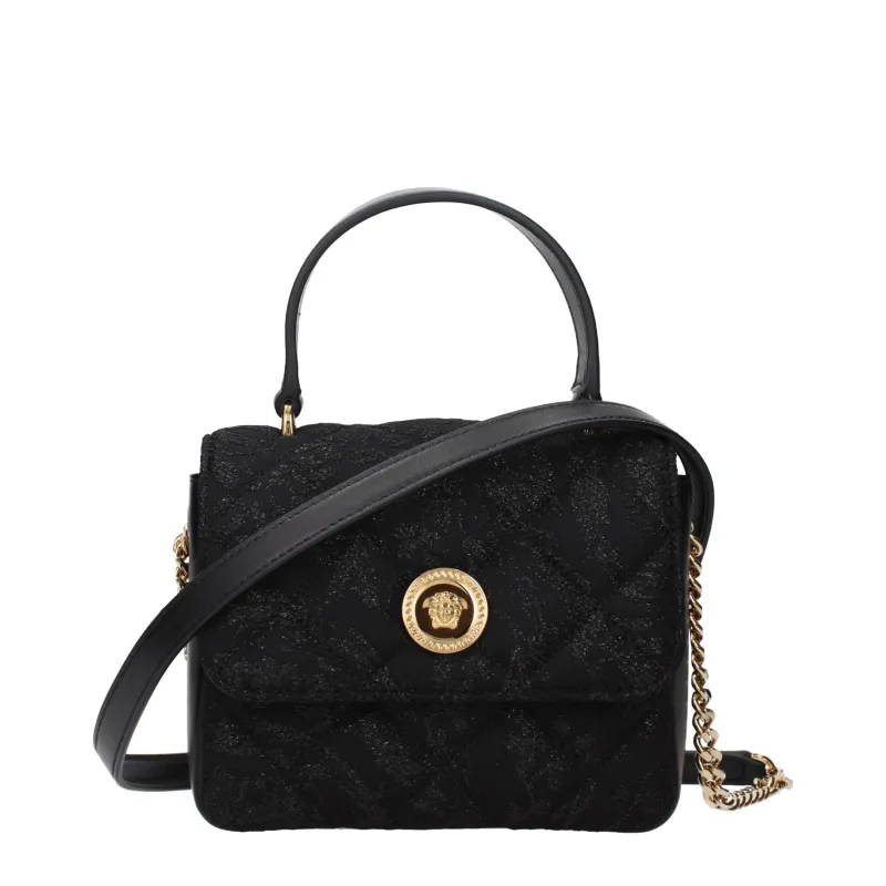 Versace Black Fabric Handbag sold by Siebentaschen