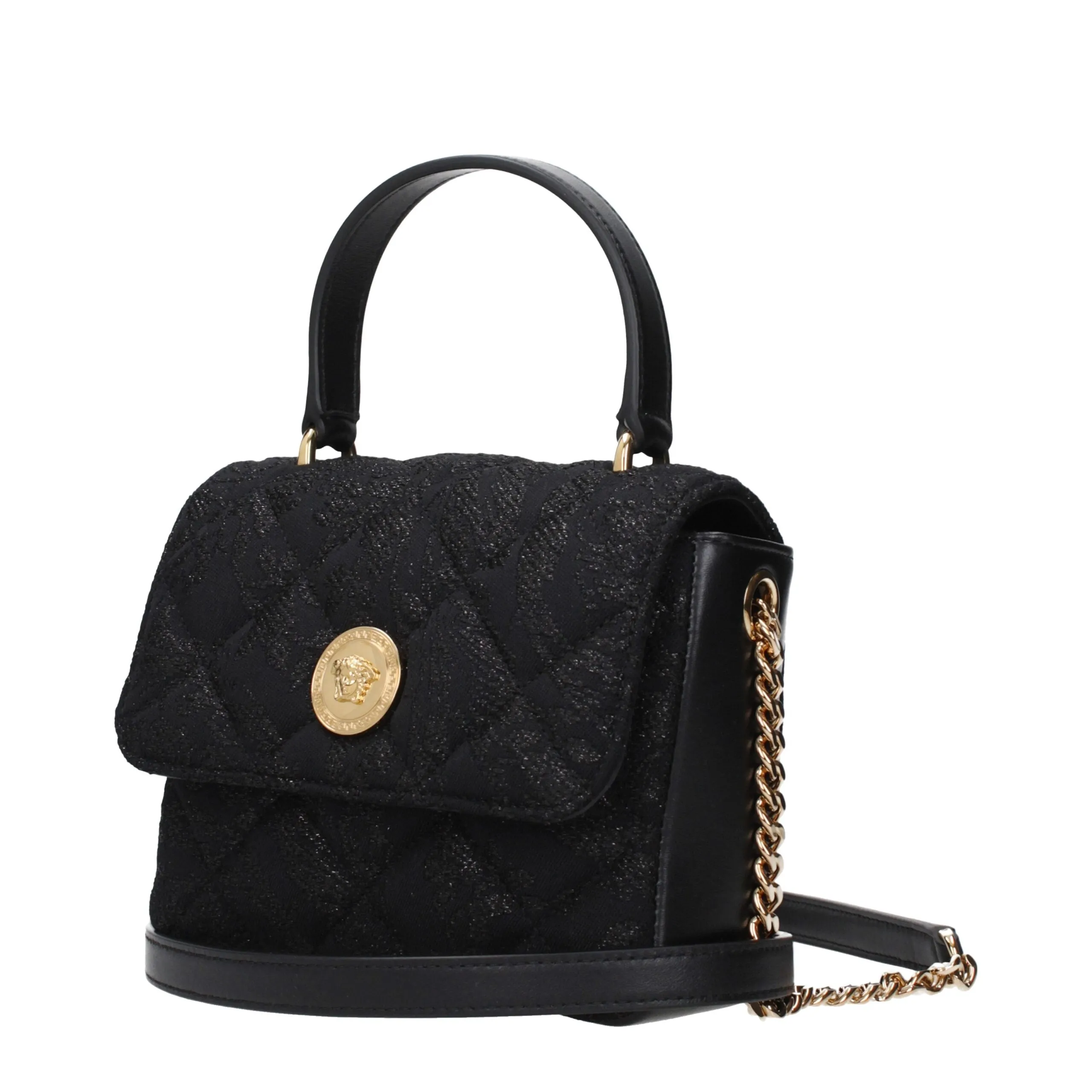 Versace Black Fabric Handbag sold by Siebentaschen product image thumbnail 2