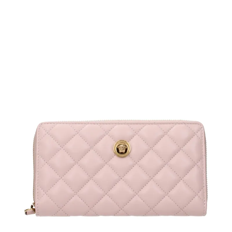 Versace Pink Leather Wallet sold by Siebentaschen