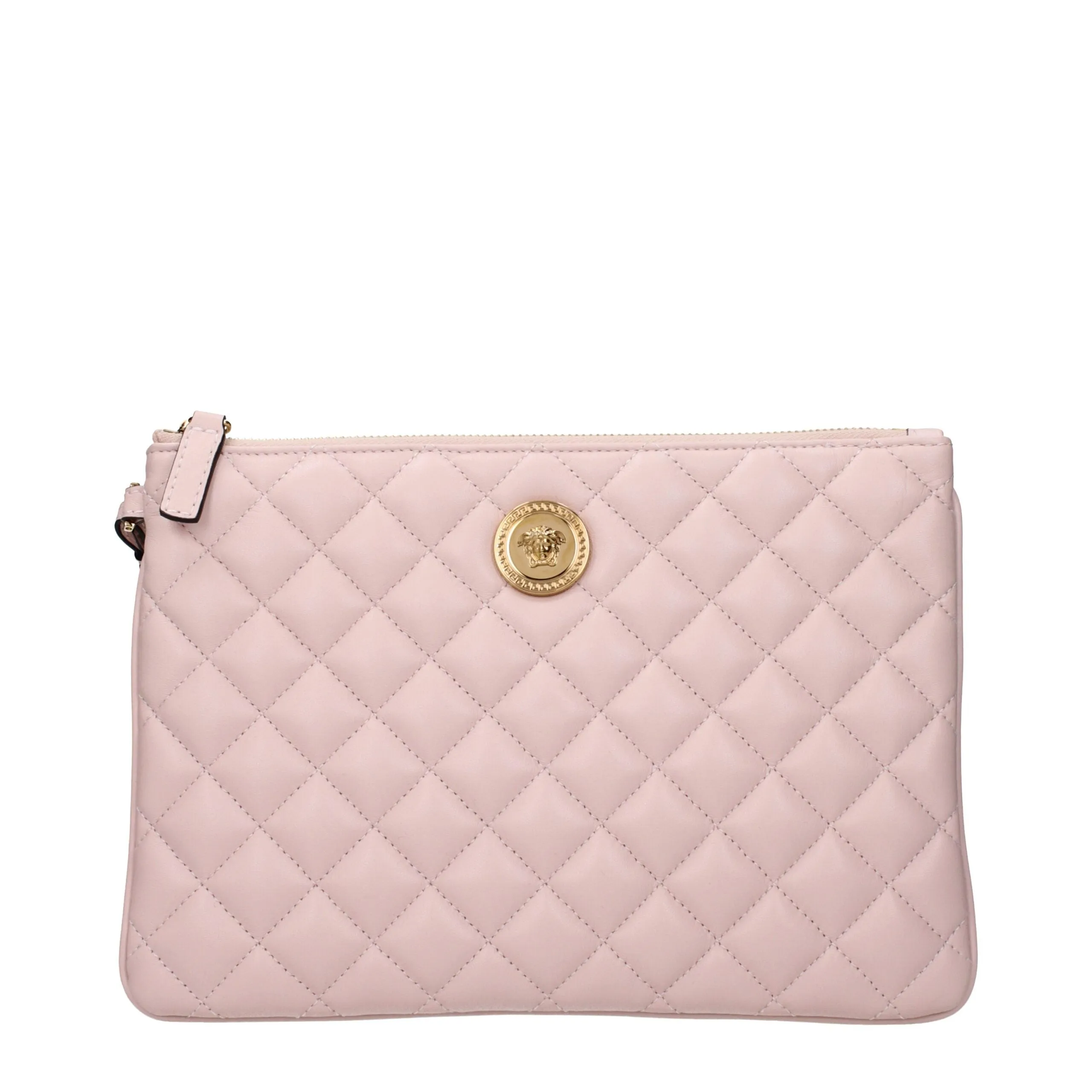 Versace Pink Leather Clutch Bag sold by Siebentaschen