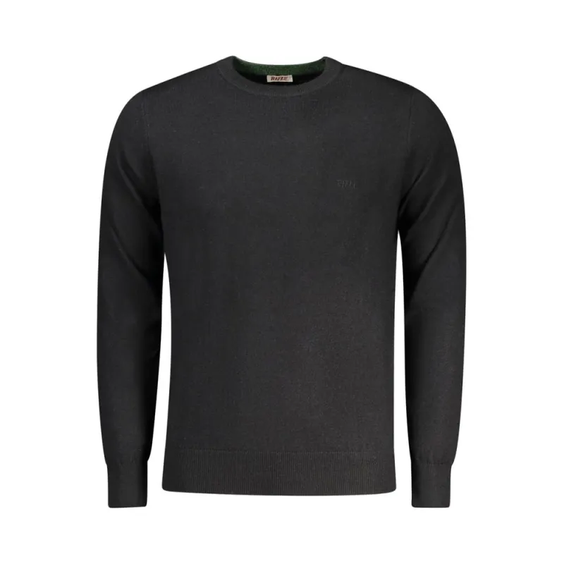 Rifle Black Wool Men Sweater sold by Siebentaschen
