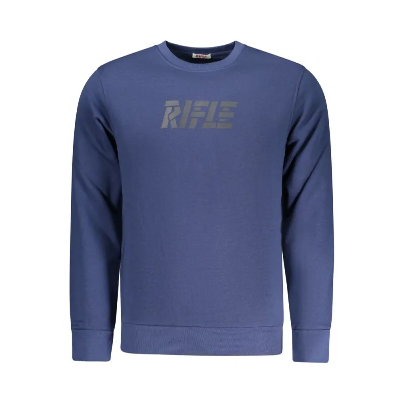 Rifle Blue Cotton Men Sweater sold by Siebentaschen