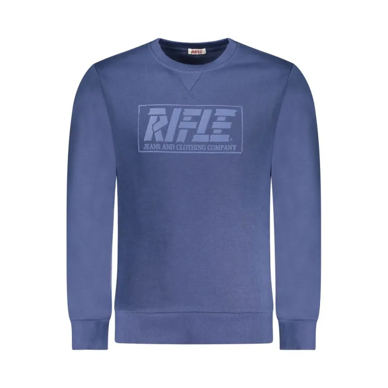 Rifle Blue Cotton Men Sweater sold by Siebentaschen