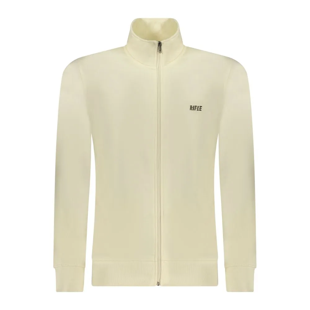 Rifle White Cotton Men's Sweater sold by Siebentaschen