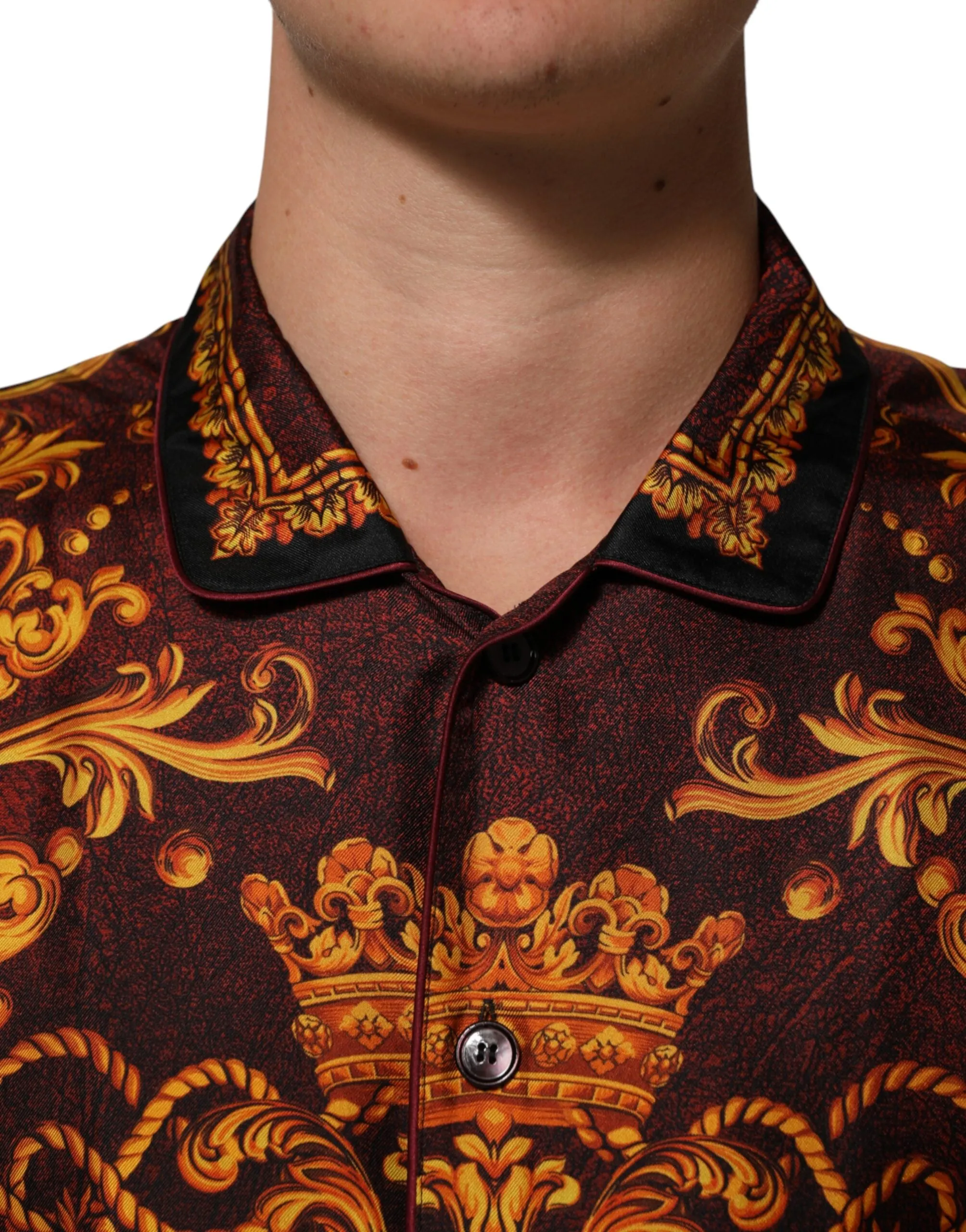 Dolce & Gabbana Floral Printed Baroque Button Down Shirt sold by Siebentaschen product image thumbnail 5
