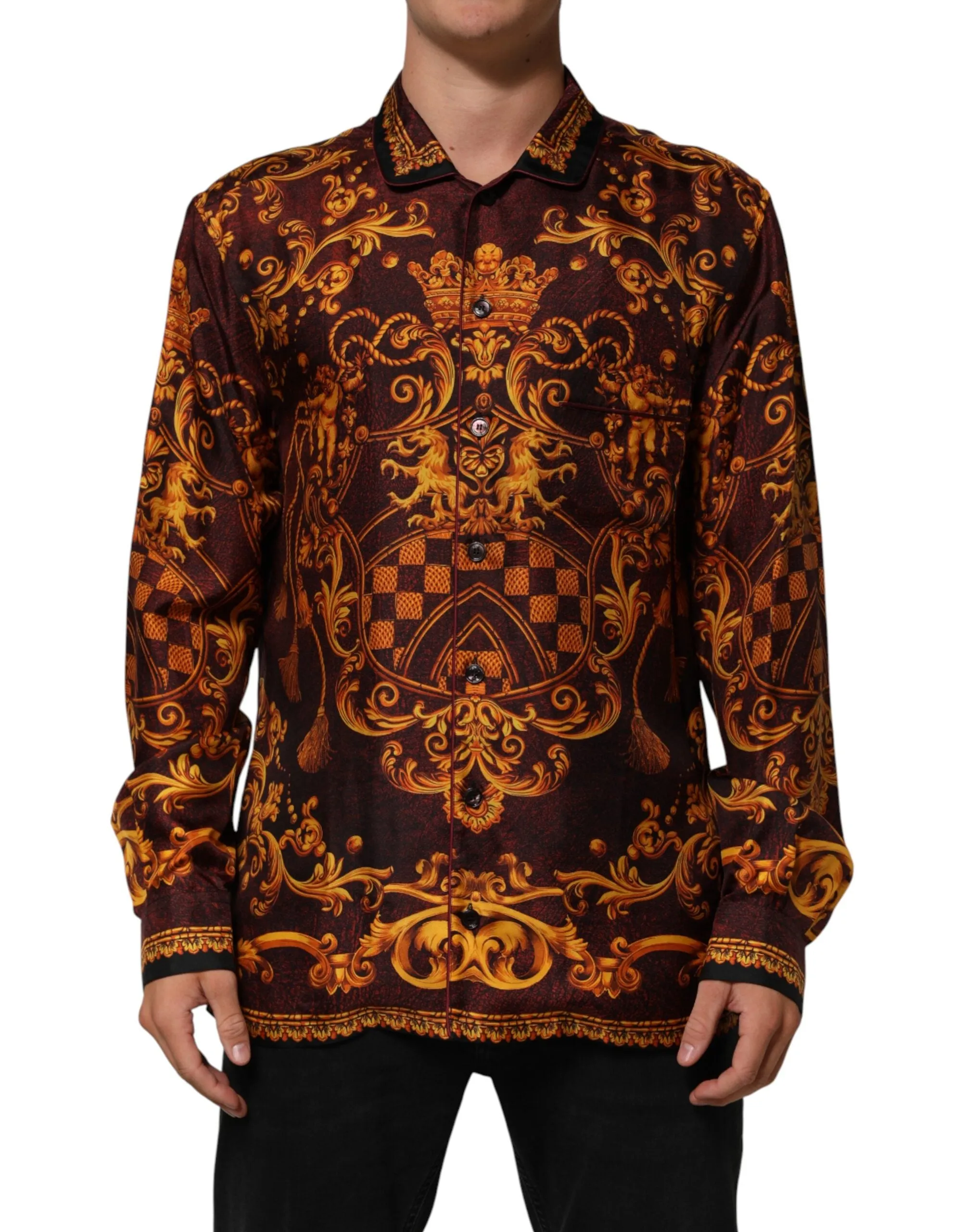 Dolce & Gabbana Floral Printed Baroque Button Down Shirt sold by Siebentaschen product image thumbnail 2
