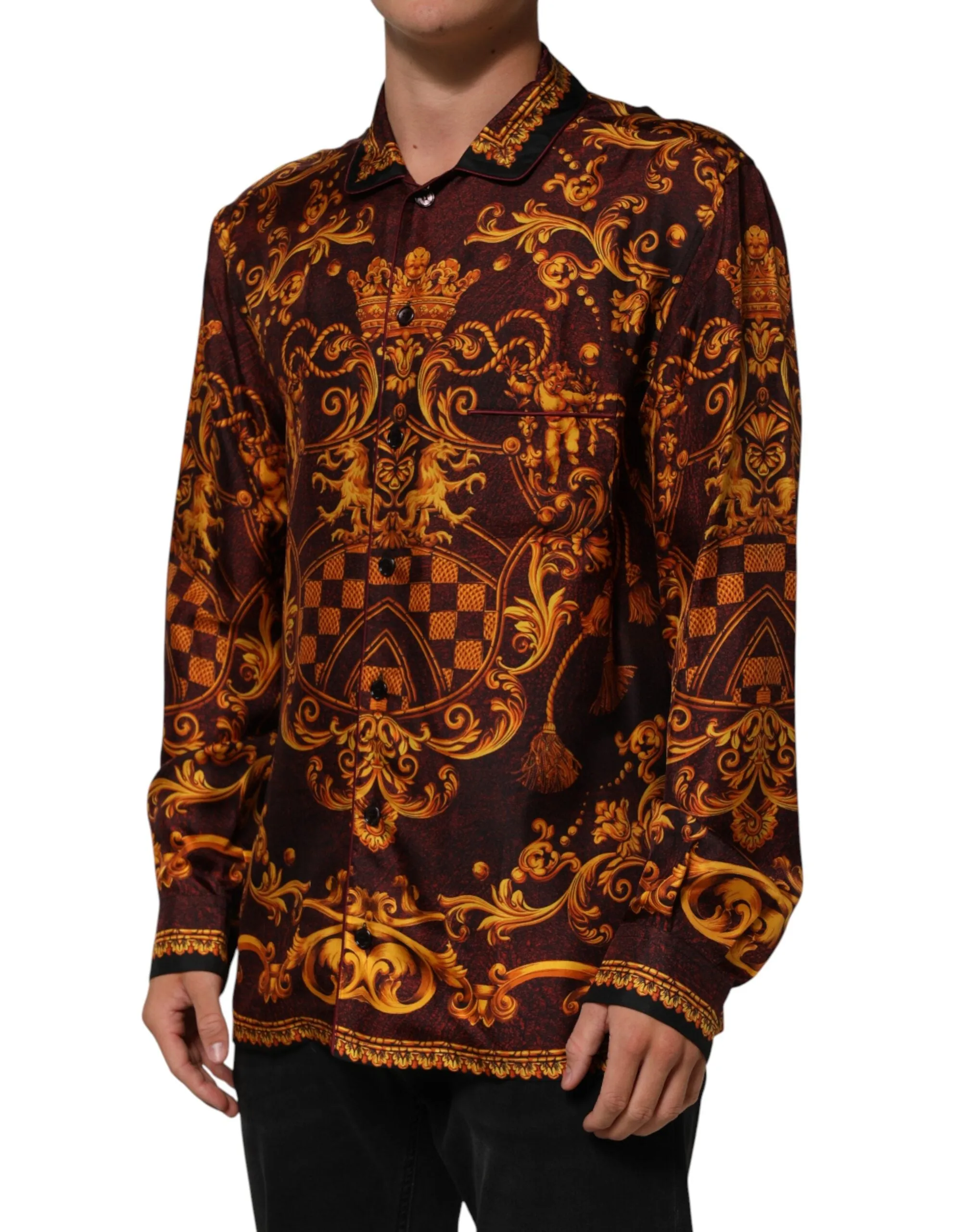 Dolce & Gabbana Floral Printed Baroque Button Down Shirt sold by Siebentaschen product image thumbnail 3