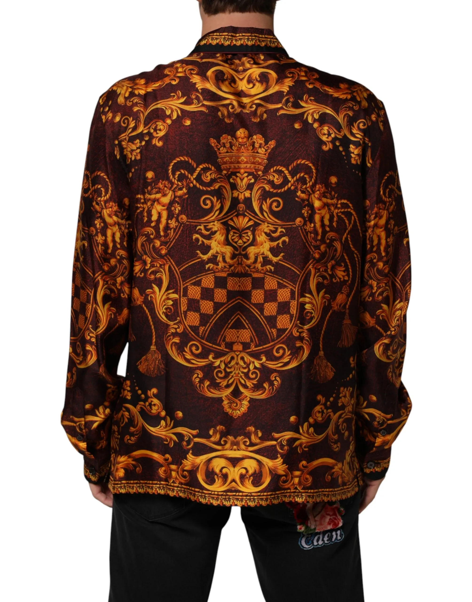 Dolce & Gabbana Floral Printed Baroque Button Down Shirt sold by Siebentaschen product image thumbnail 4