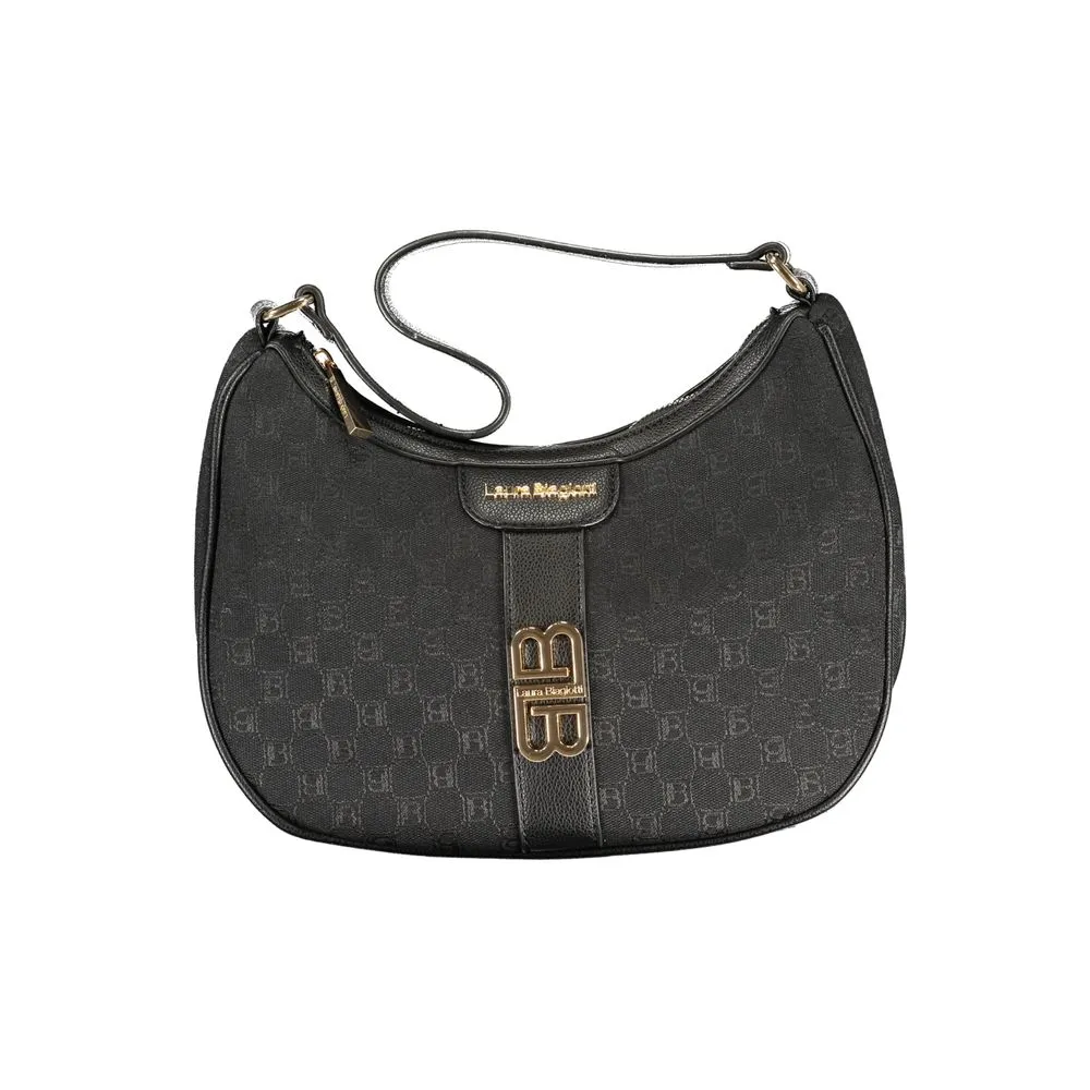 Laura Biagiotti Black Polyester Women Handbag sold by Siebentaschen