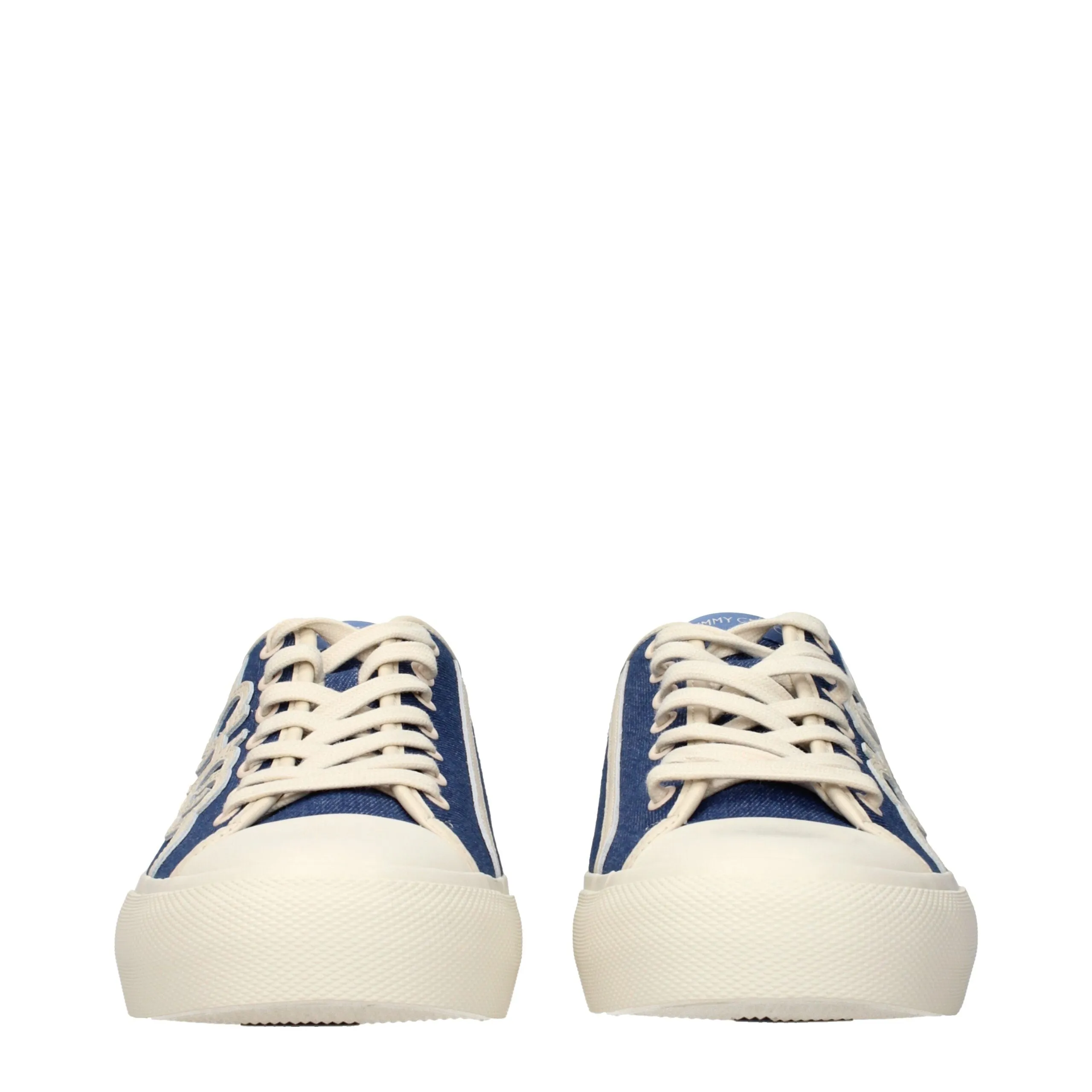 Jimmy Choo Blue Fabric Low Top Sneakers sold by Siebentaschen product image thumbnail 3