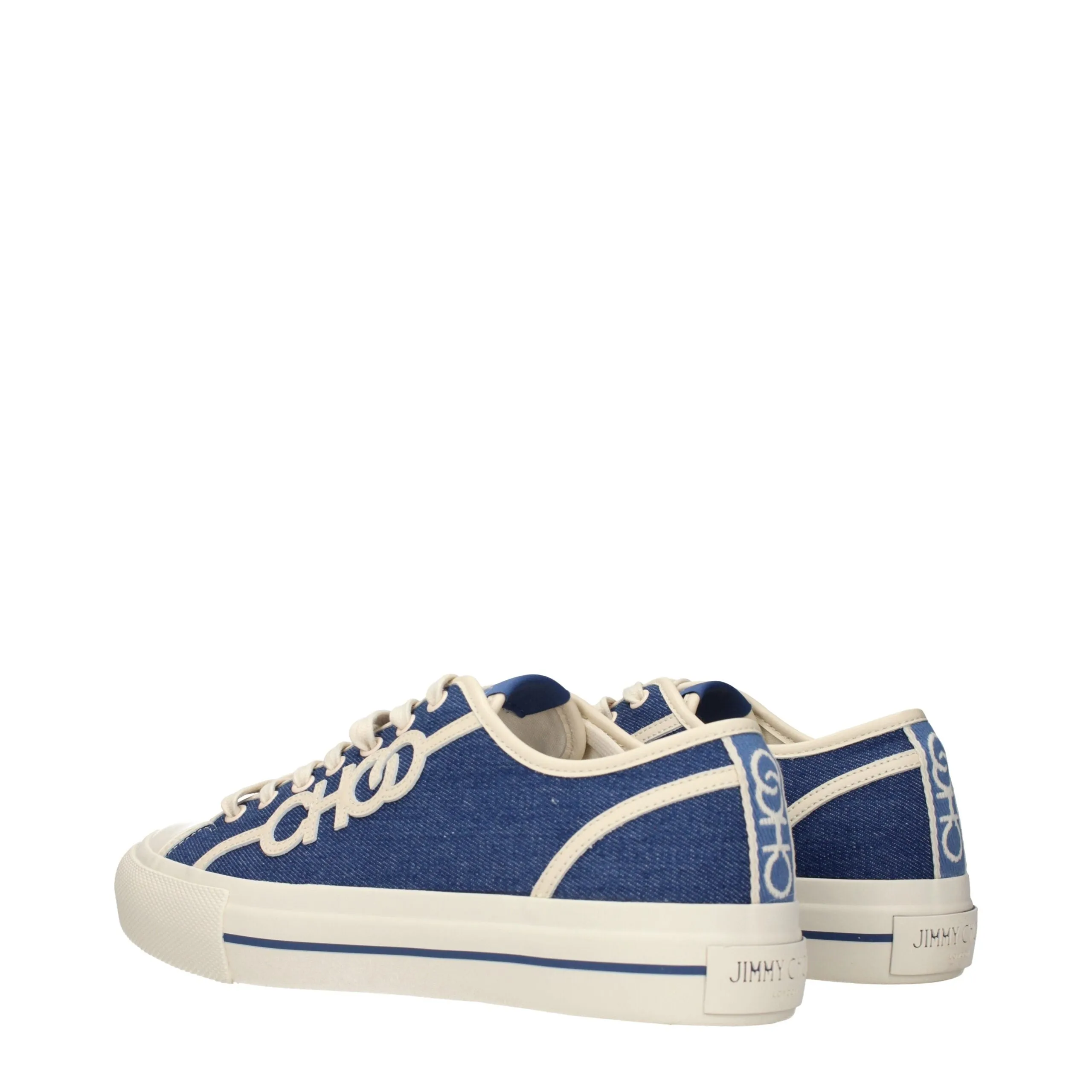 Jimmy Choo Blue Fabric Low Top Sneakers sold by Siebentaschen product image thumbnail 4