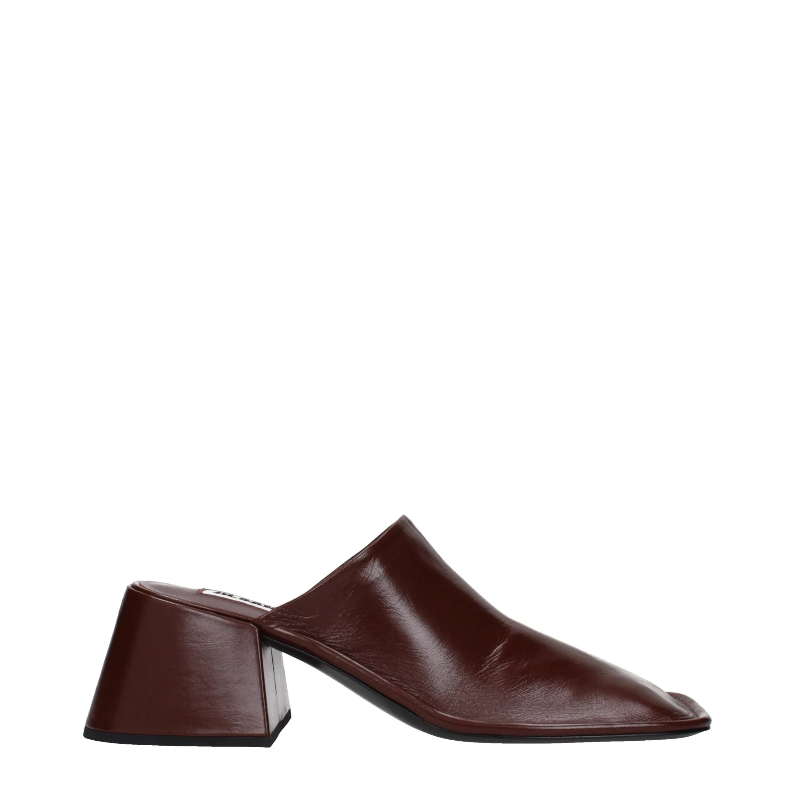 Jil Sander Red Leather Mules sold by Siebentaschen