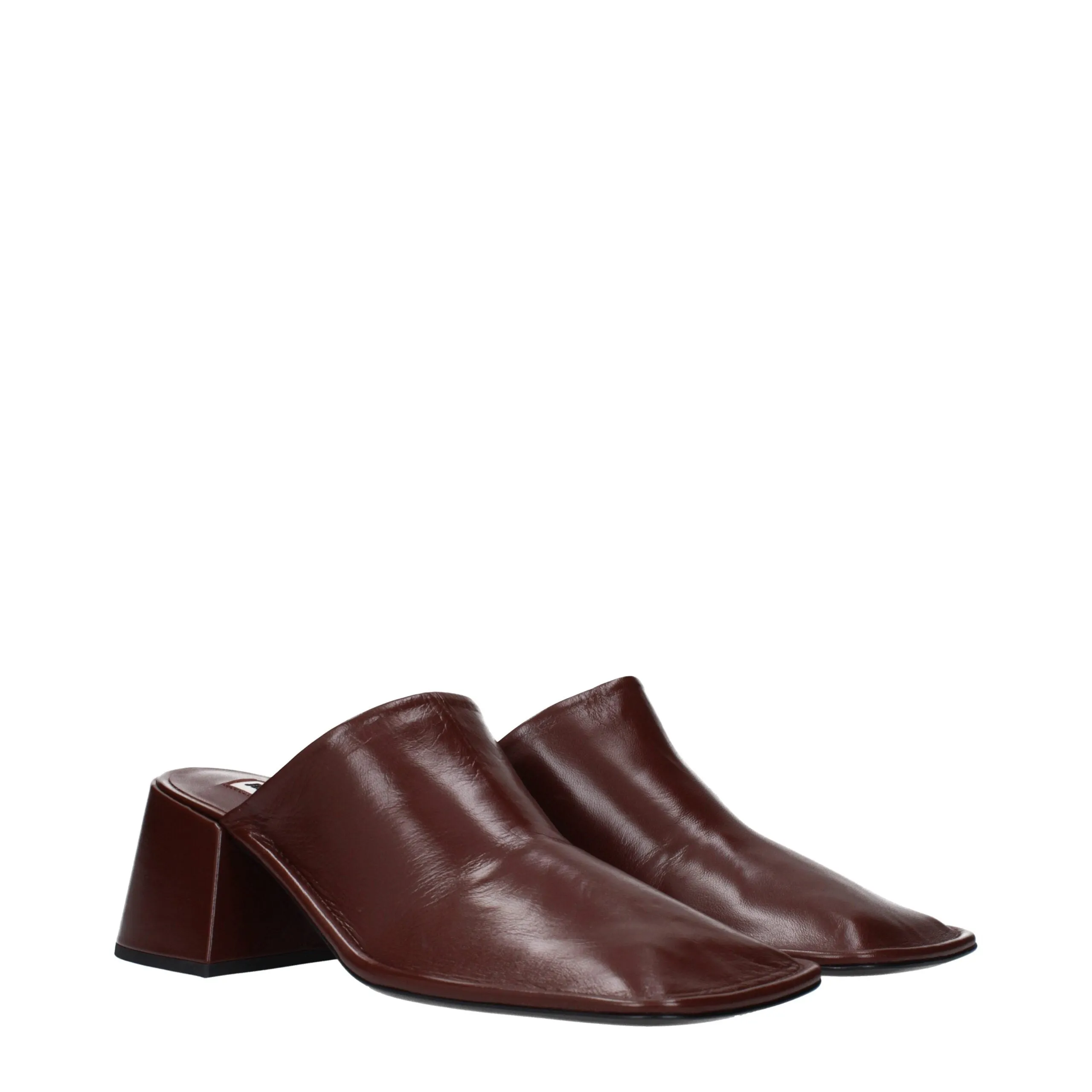 Jil Sander Red Leather Mules sold by Siebentaschen product image thumbnail 2