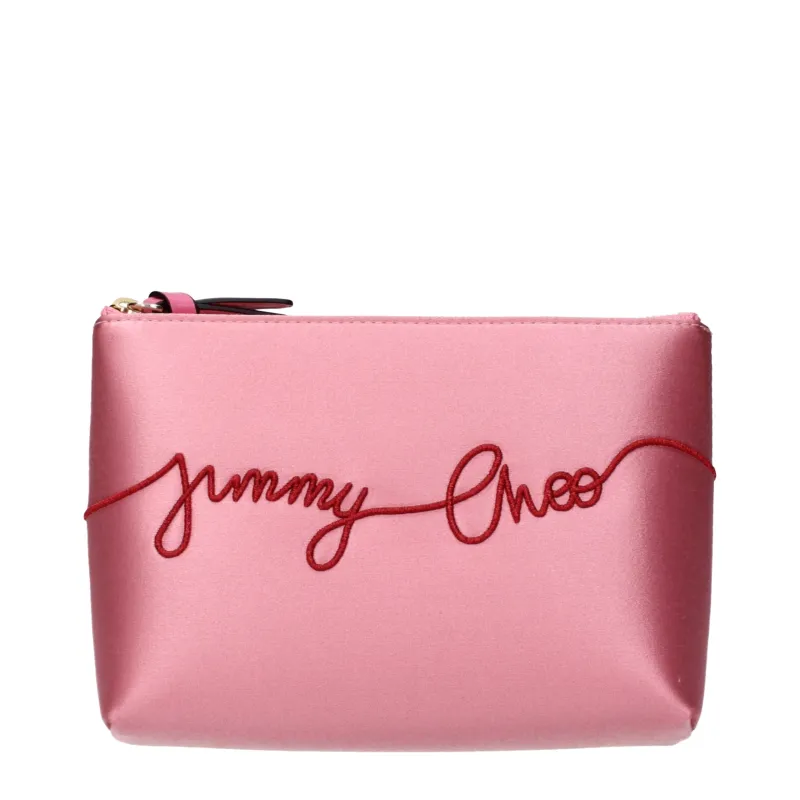 Jimmy Choo Pink Satin Clutch Bag made by Siebentaschen