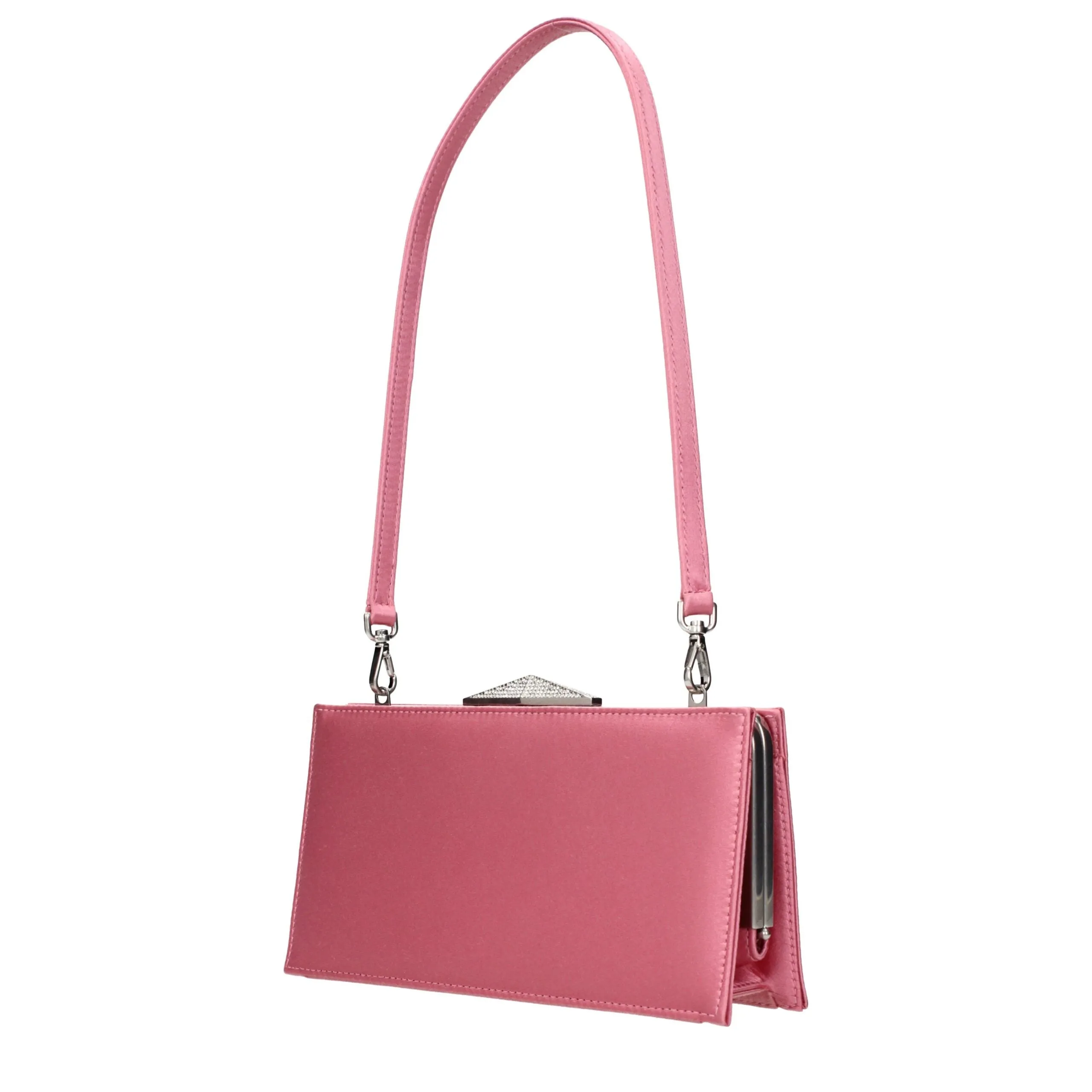 Jimmy Choo Pink Satin Clutch Bag sold by Siebentaschen product image thumbnail 3