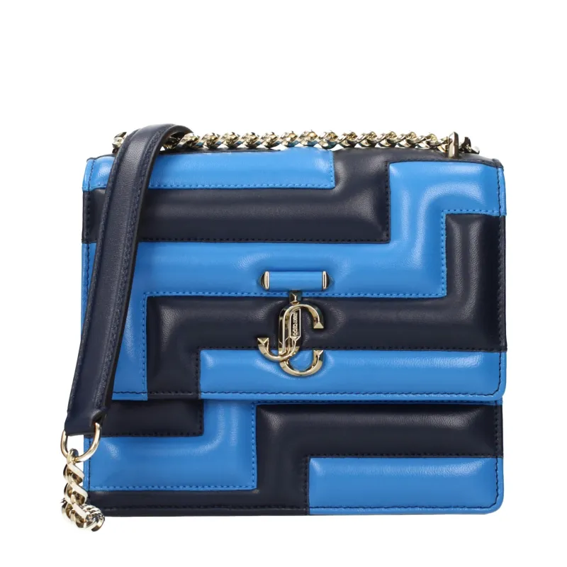 Jimmy Choo Blue Leather Shoulder Bag sold by Siebentaschen