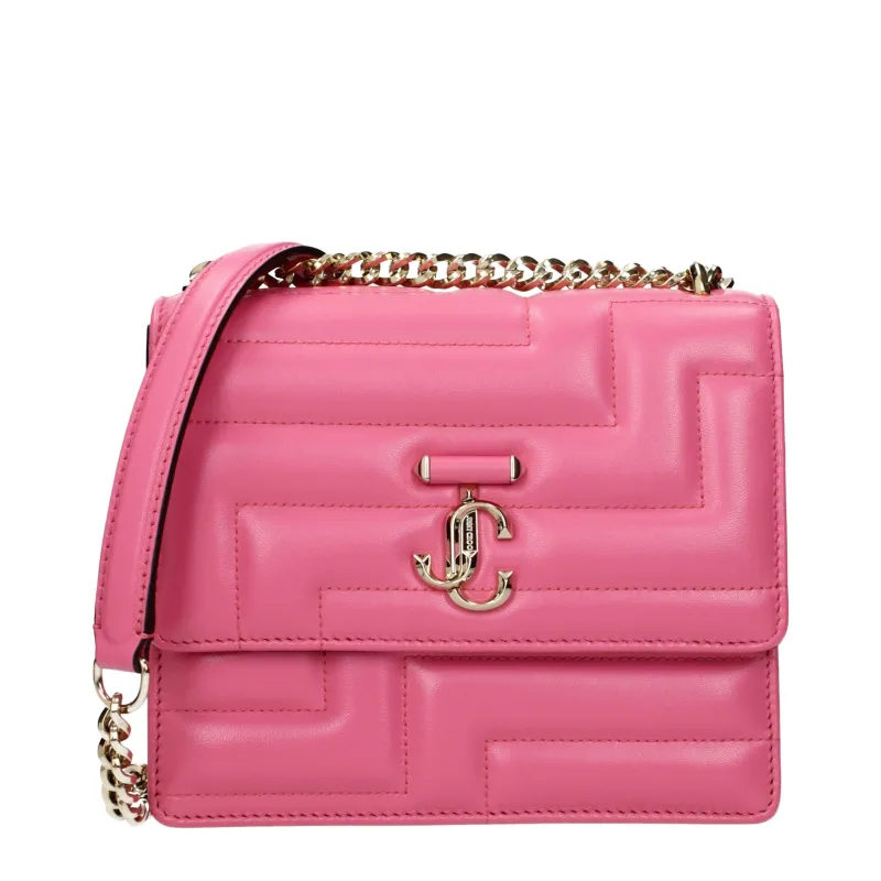 Jimmy Choo Pink Leather Shoulder Bag sold by Siebentaschen