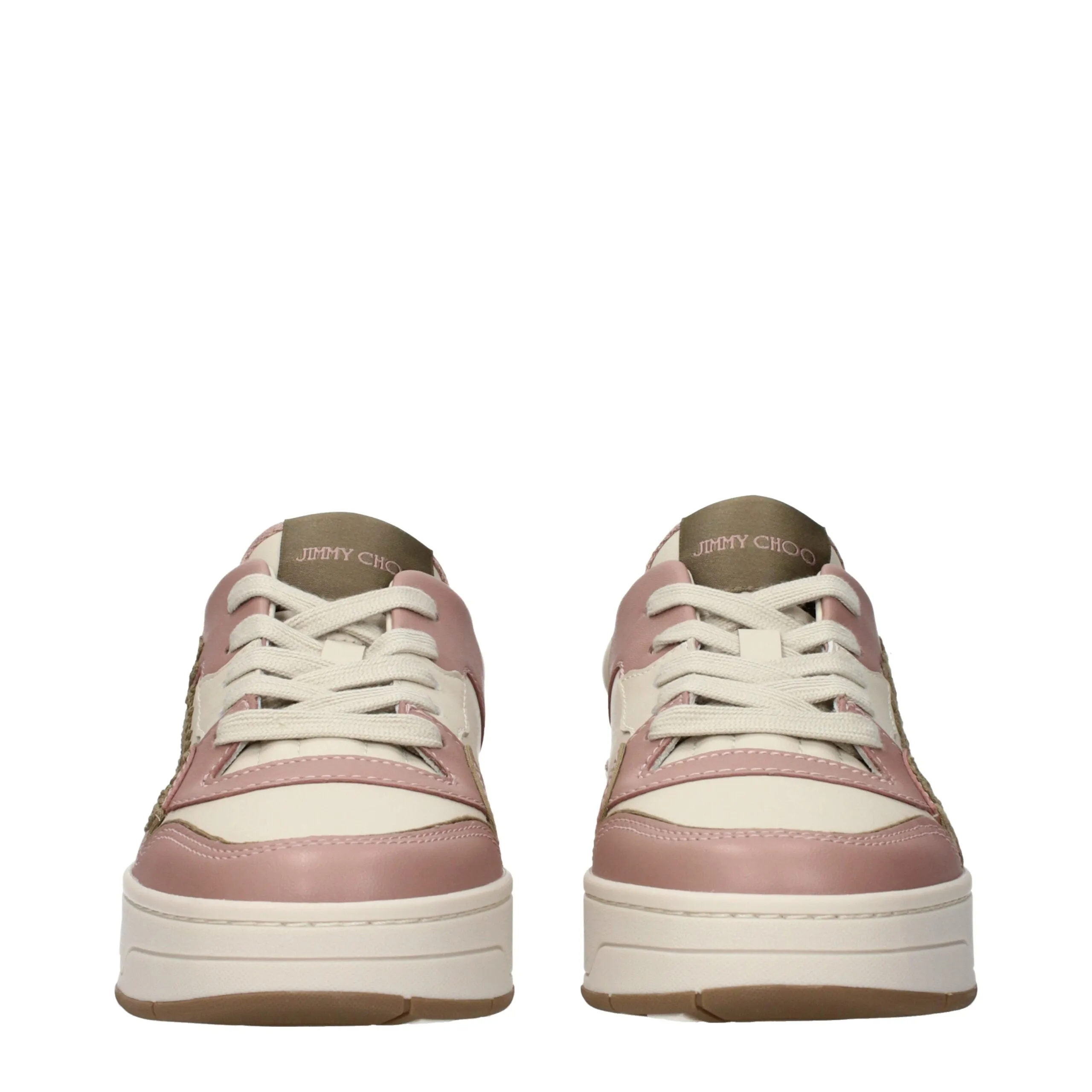 Jimmy Choo Pink Leather Low Top Sneakers sold by Siebentaschen product image thumbnail 3