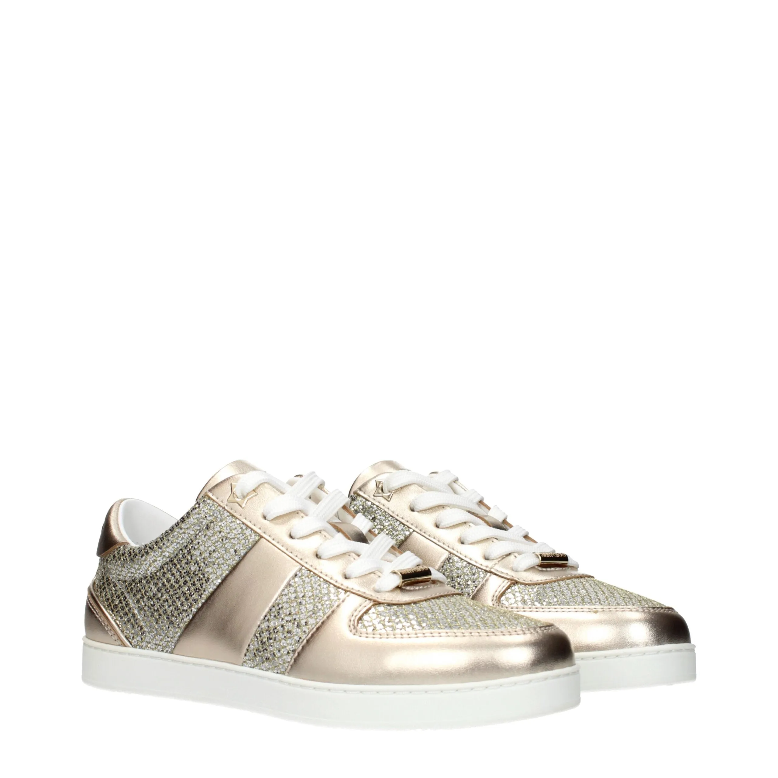 Jimmy Choo Gold Leather Sneakers sold by Siebentaschen product image thumbnail 2