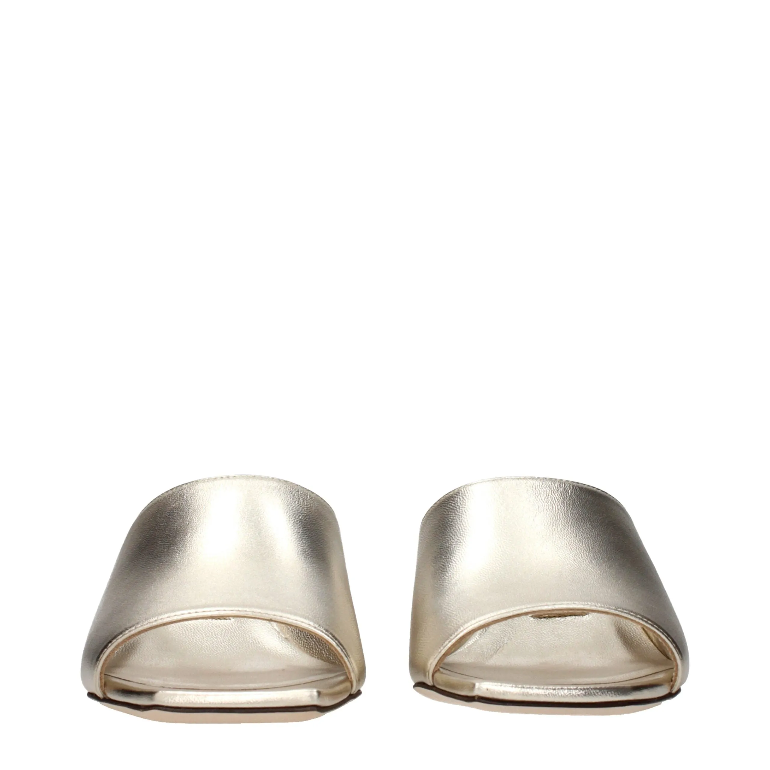 Jimmy Choo Gold Leather Platform Sandals sold by Siebentaschen product image thumbnail 3