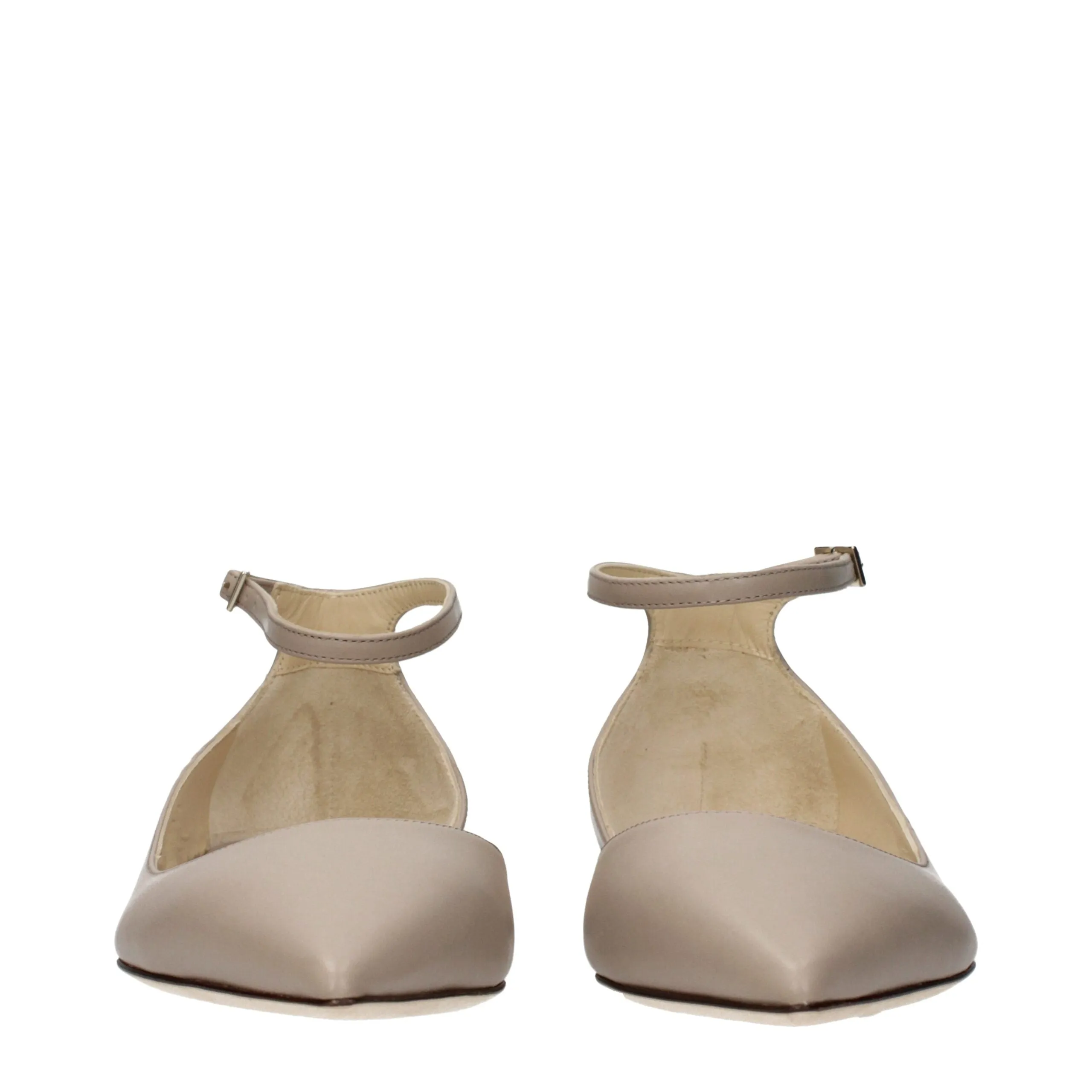 Jimmy Choo Gray Leather Ballet Flats sold by Siebentaschen product image thumbnail 3