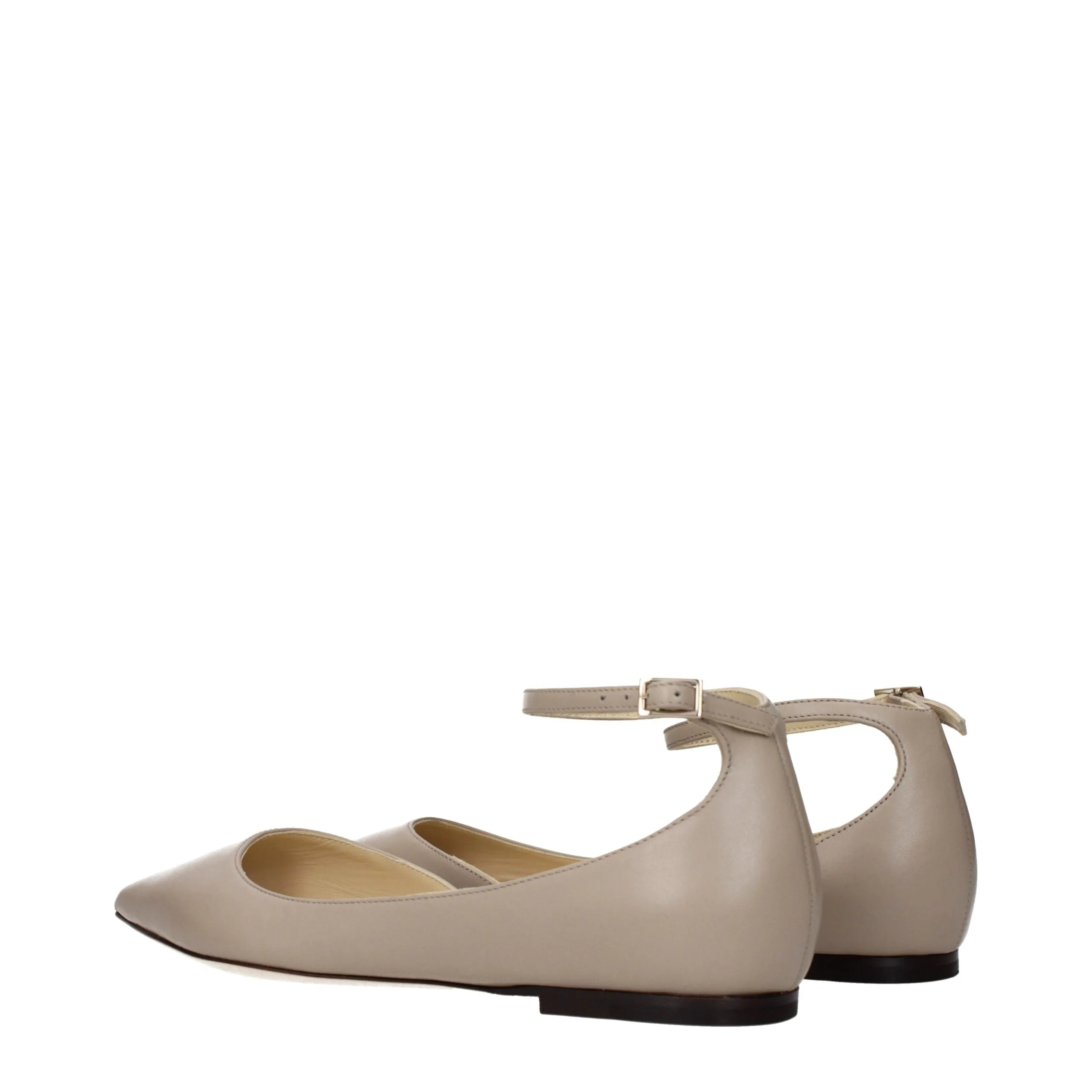 Jimmy Choo Gray Leather Ballet Flats sold by Siebentaschen product image thumbnail 4