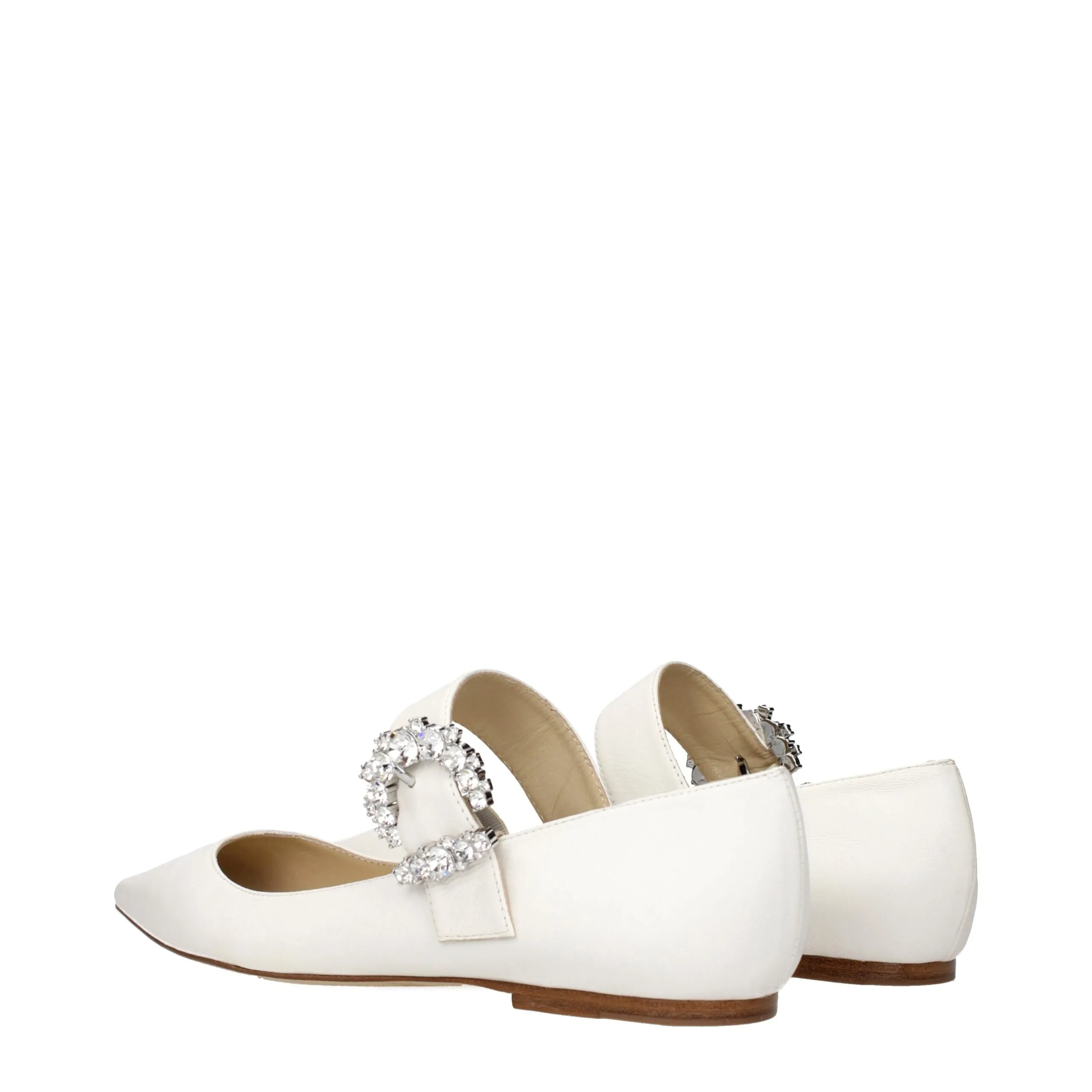 Jimmy Choo White Leather Ballet Flats sold by Siebentaschen product image thumbnail 4