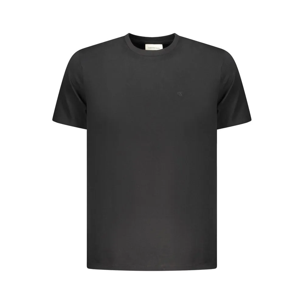 Calvin Klein Black Cotton Men T-Shirt sold by Siebentaschen