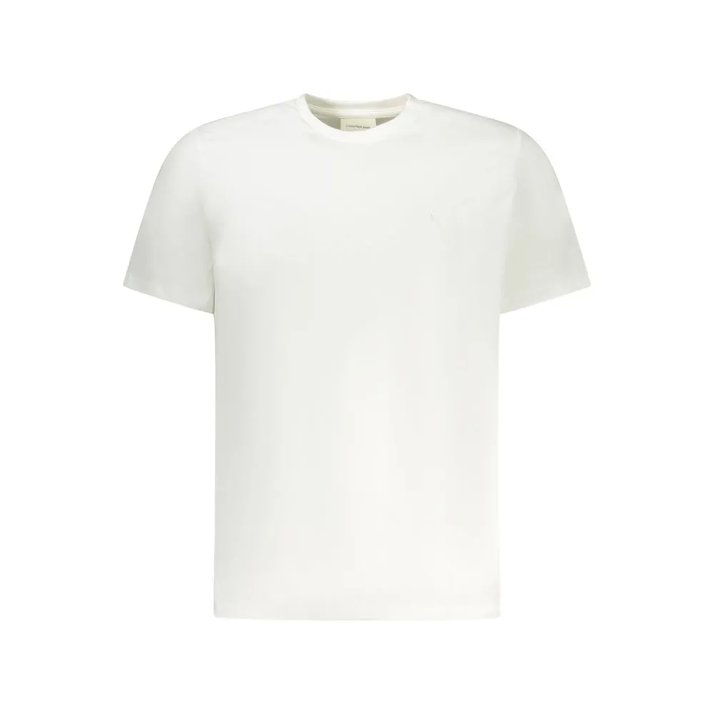 Calvin Klein White Cotton Men T-Shirt sold by Siebentaschen