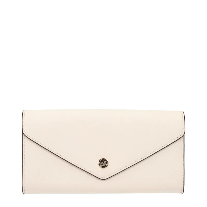 Michael Kors Beige Leather Wallet sold by Siebentaschen