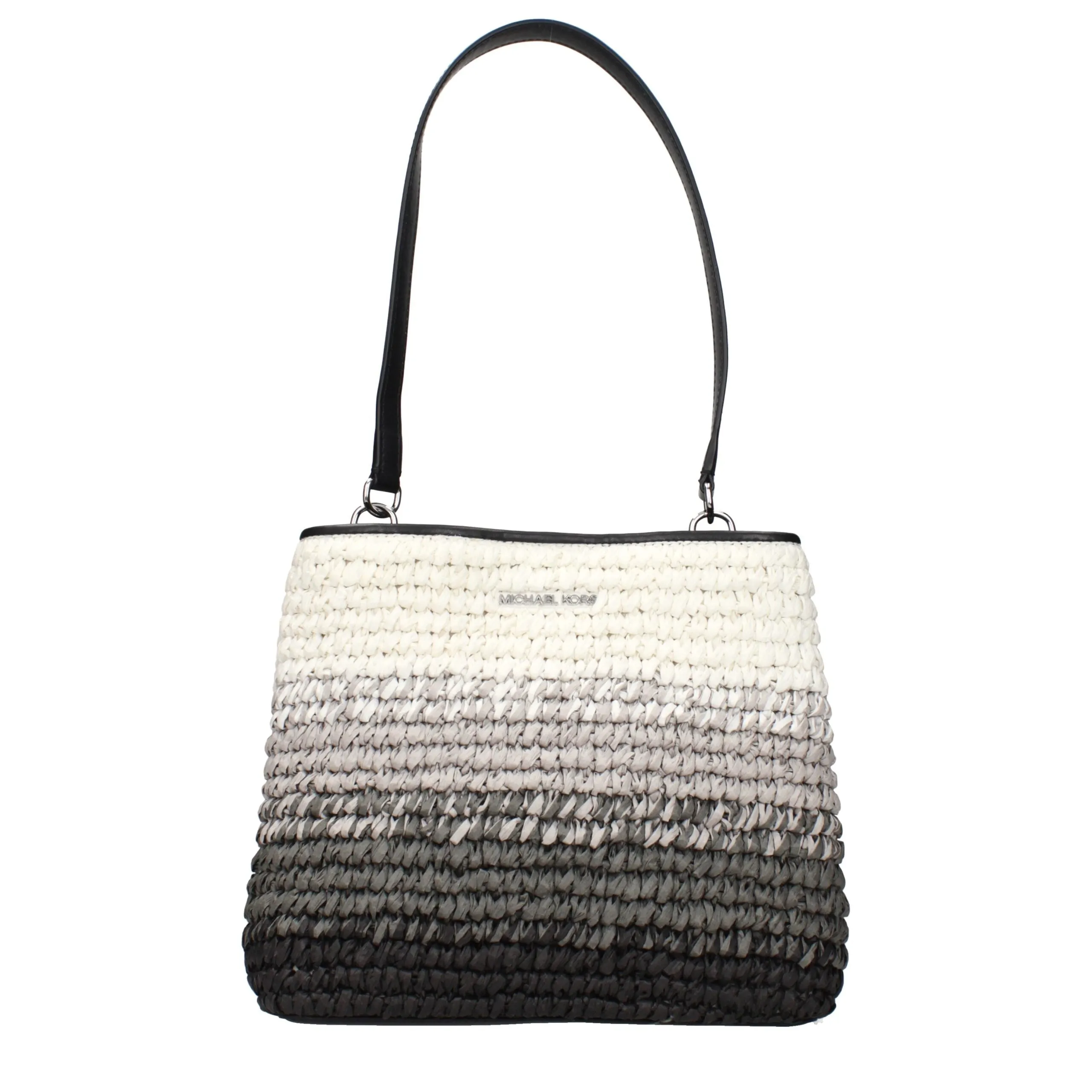 Michael Kors Black Raffia Shoulder Bag sold by Siebentaschen