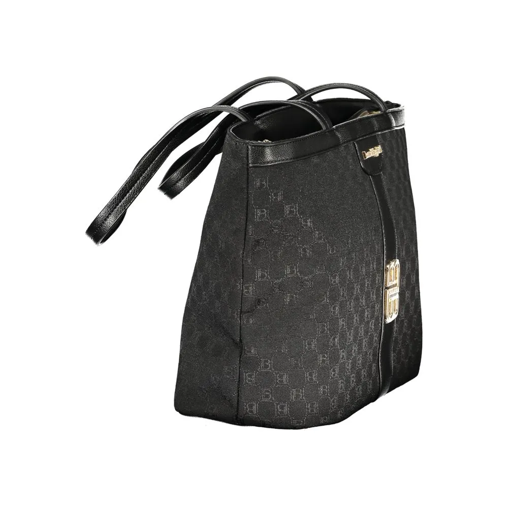 Laura Biagiotti Black Polyester Women Handbag sold by Siebentaschen product image thumbnail 3