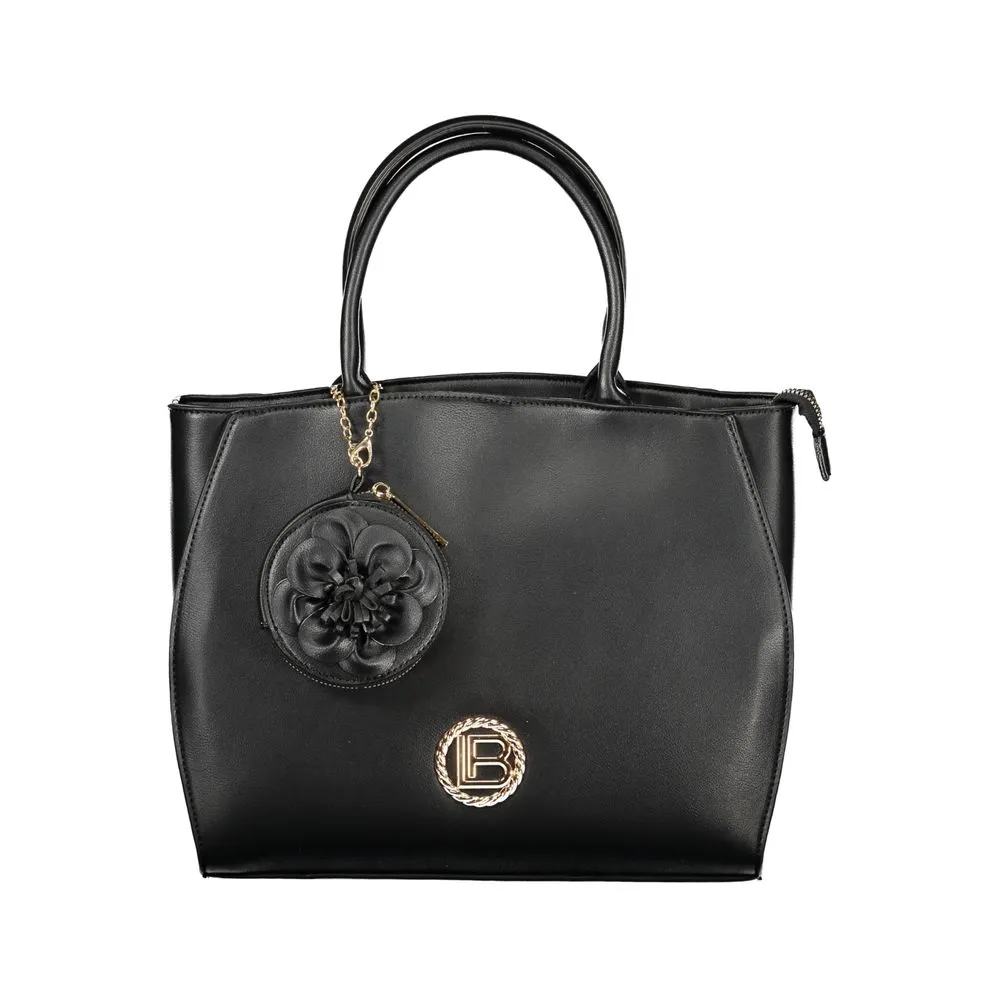 Laura Biagiotti Black PVC Women Handbag sold by Siebentaschen